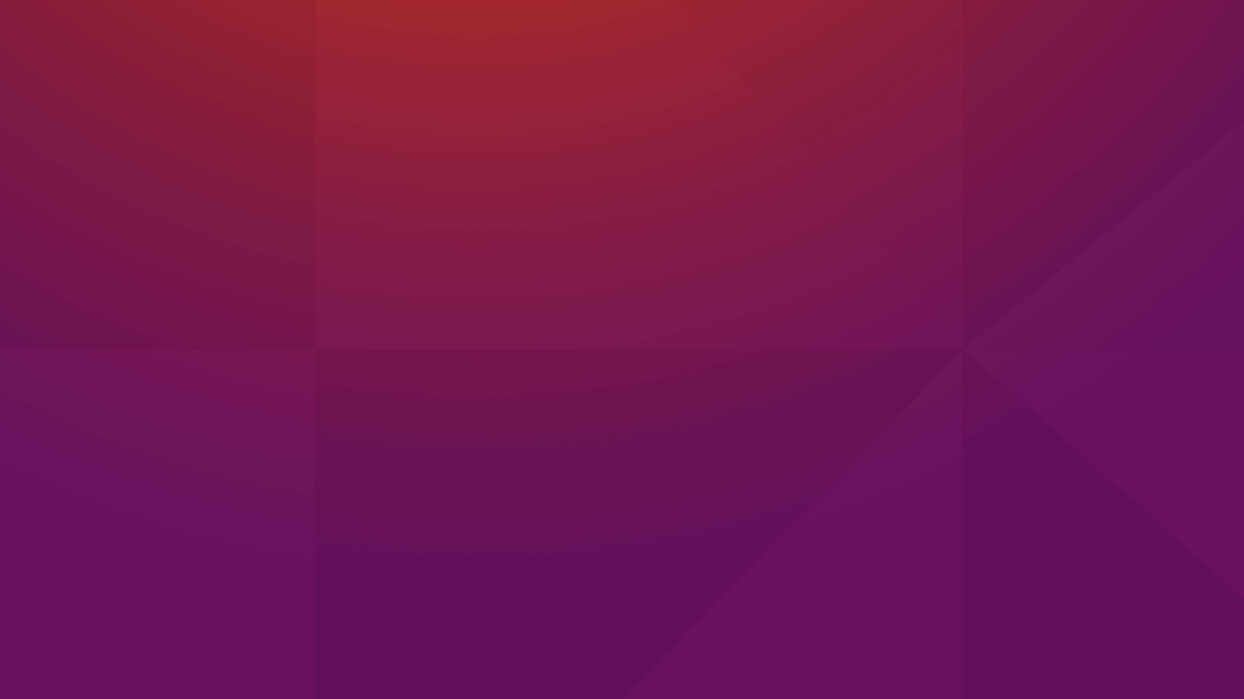 ubuntu 桌布 壁紙 — 深紅色和紫色的平滑漸變，搭配柔和的幾何陰影，營造出現代抽象背景。