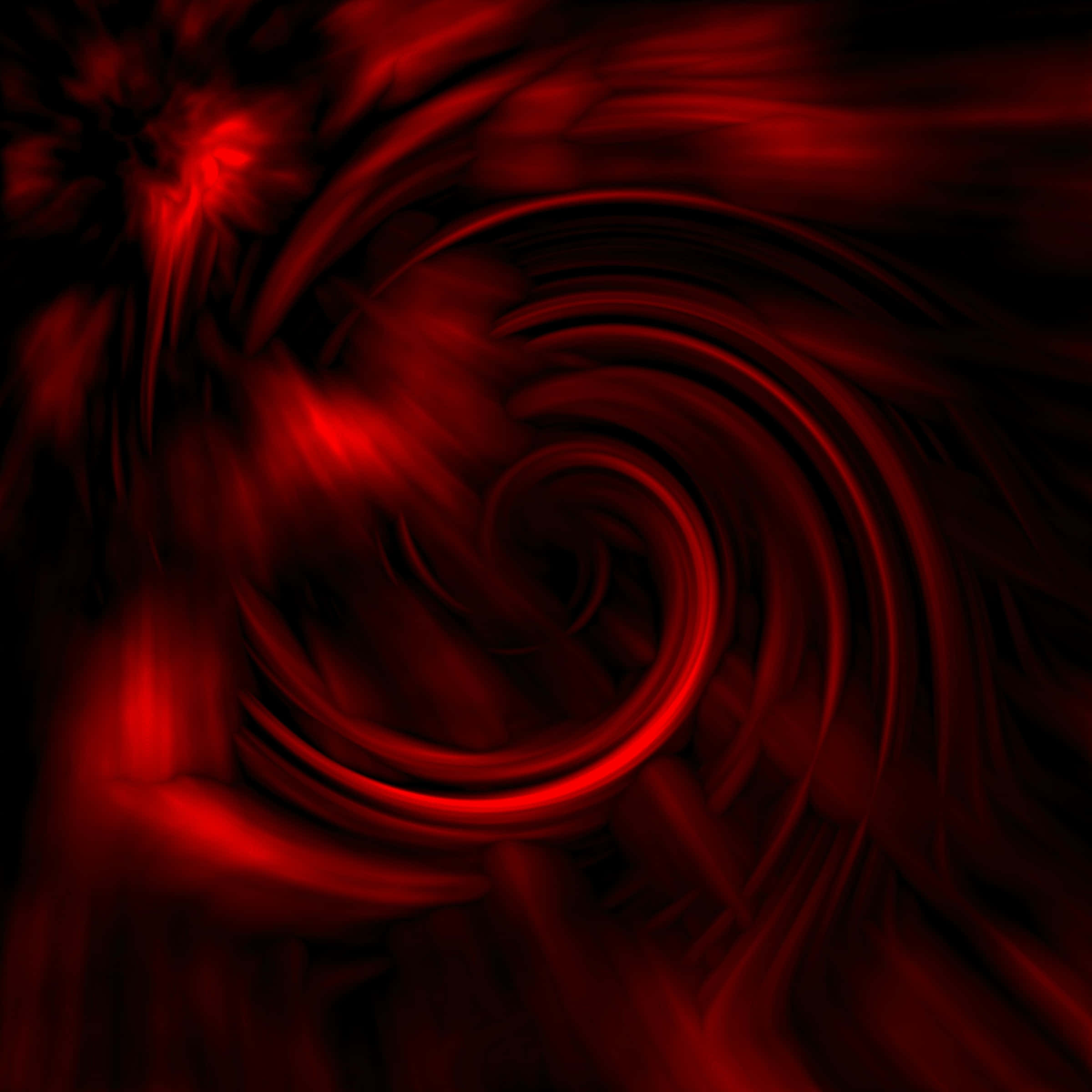 Red Light 桌布 壁紙 — 深紅色的能量在黑色虛空中形成催眠般的漩渦流動。