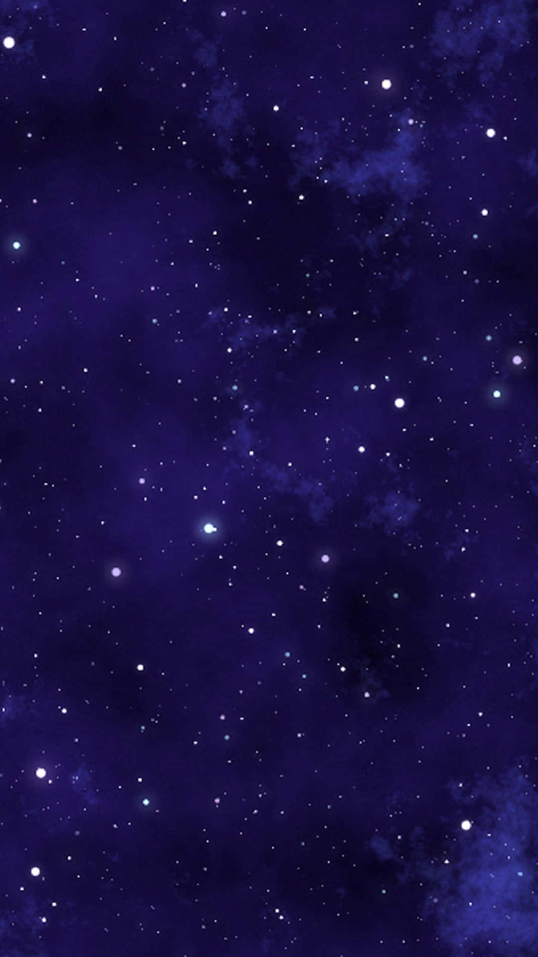 Deep Space 桌布 壁紙 — 深紫色宇宙空間點綴著閃爍的星星和縹緲的星雲，營造出寧靜的夜空。