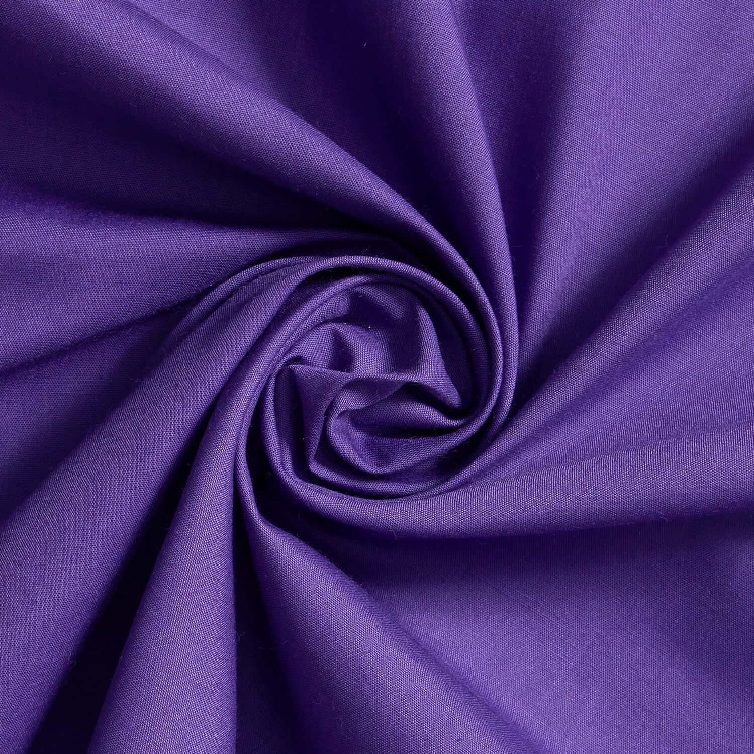 Purple Fabrics 桌布 壁紙 — 深紫色布料緊密旋轉成螺旋狀的特寫，展現其光滑質感和細膩織紋。