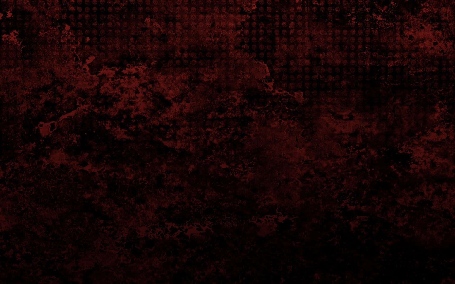 Red Grunge 桌布 壁紙 — 深色紋理壁紙，帶有深紅色和黑色的頹廢圖案及半色調圓點疊加效果。