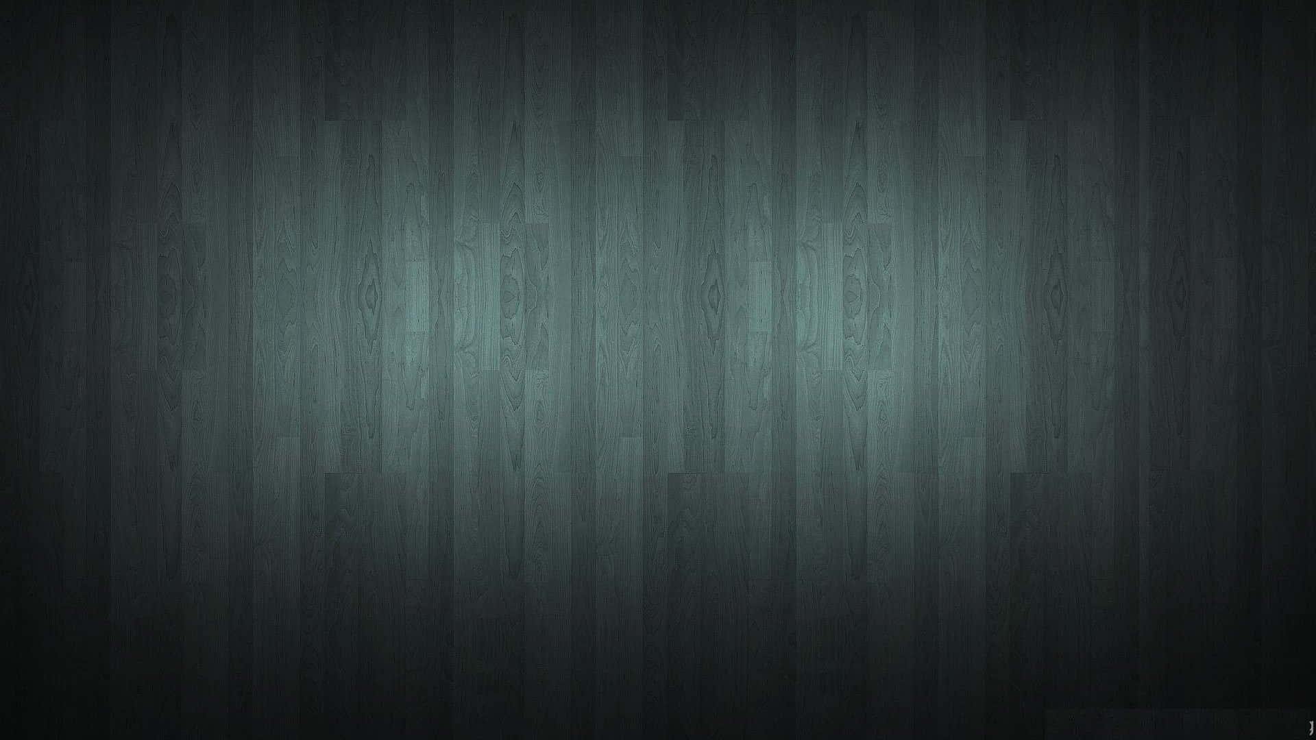Dark Gradient 桌布 壁紙 — 深藍綠色木板在中央聚光燈下柔和發光，營造出陰鬱的氛圍背景。