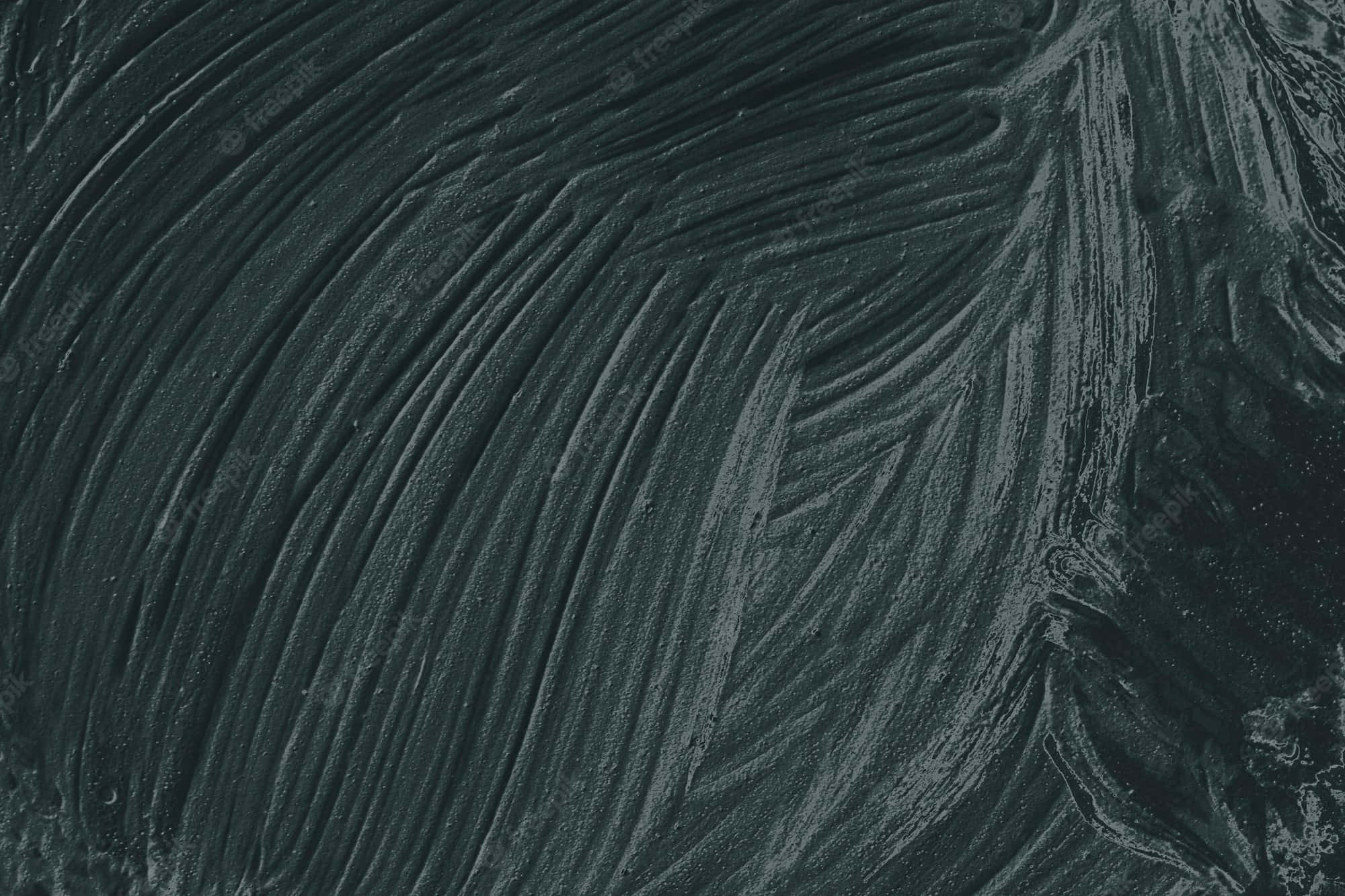 Rough Texture 桌布 壁紙 — 深藍綠色紋理表面，帶有流暢的筆觸圖案和細微高光。