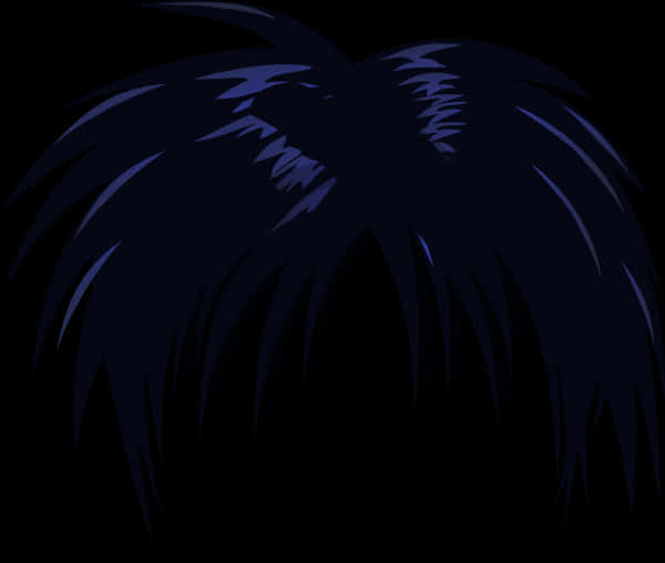 深藍色動漫髮型 壁紙