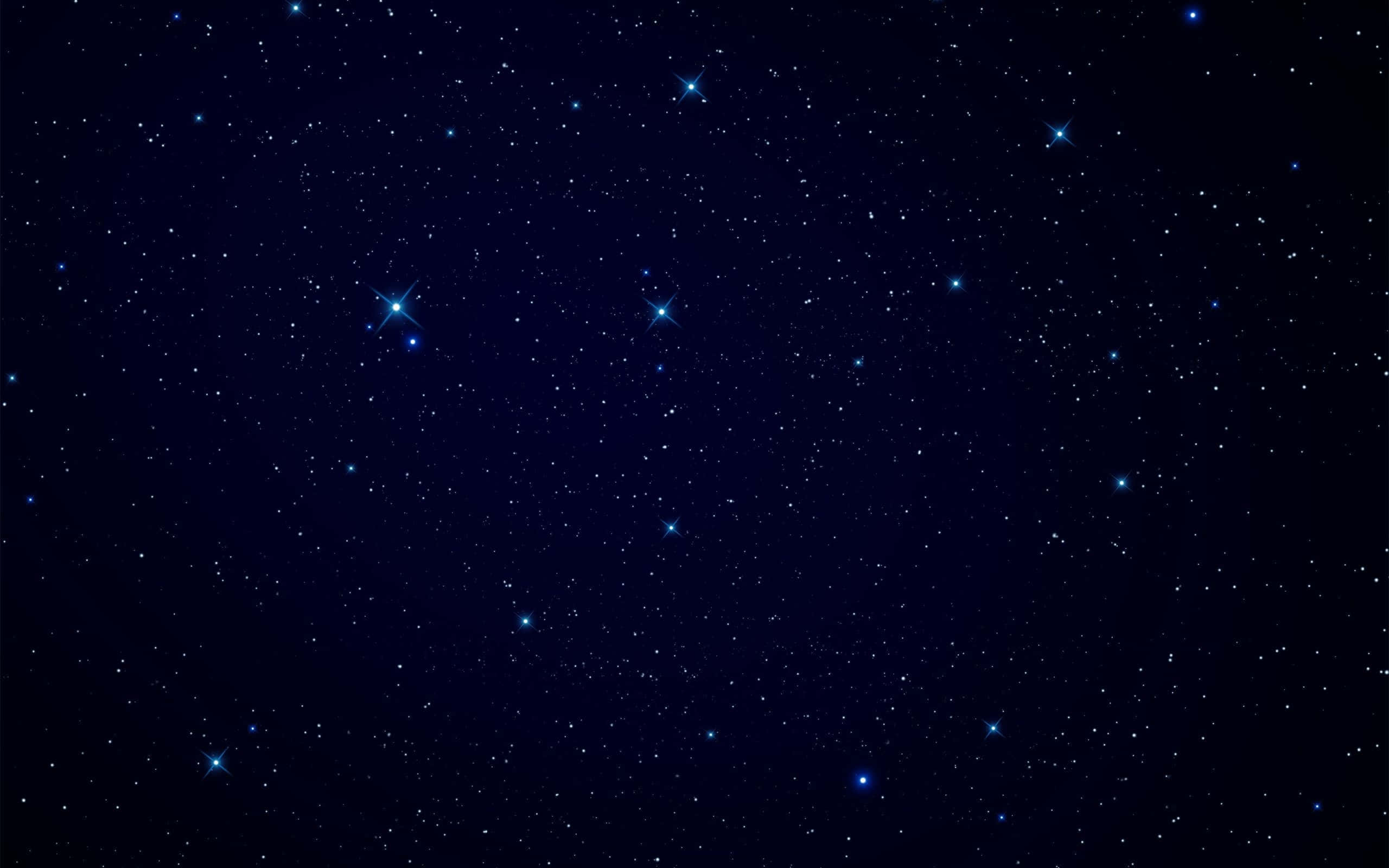 桌布 壁紙 — 深藍色夜空，佈滿閃爍星星與細微宇宙塵埃。