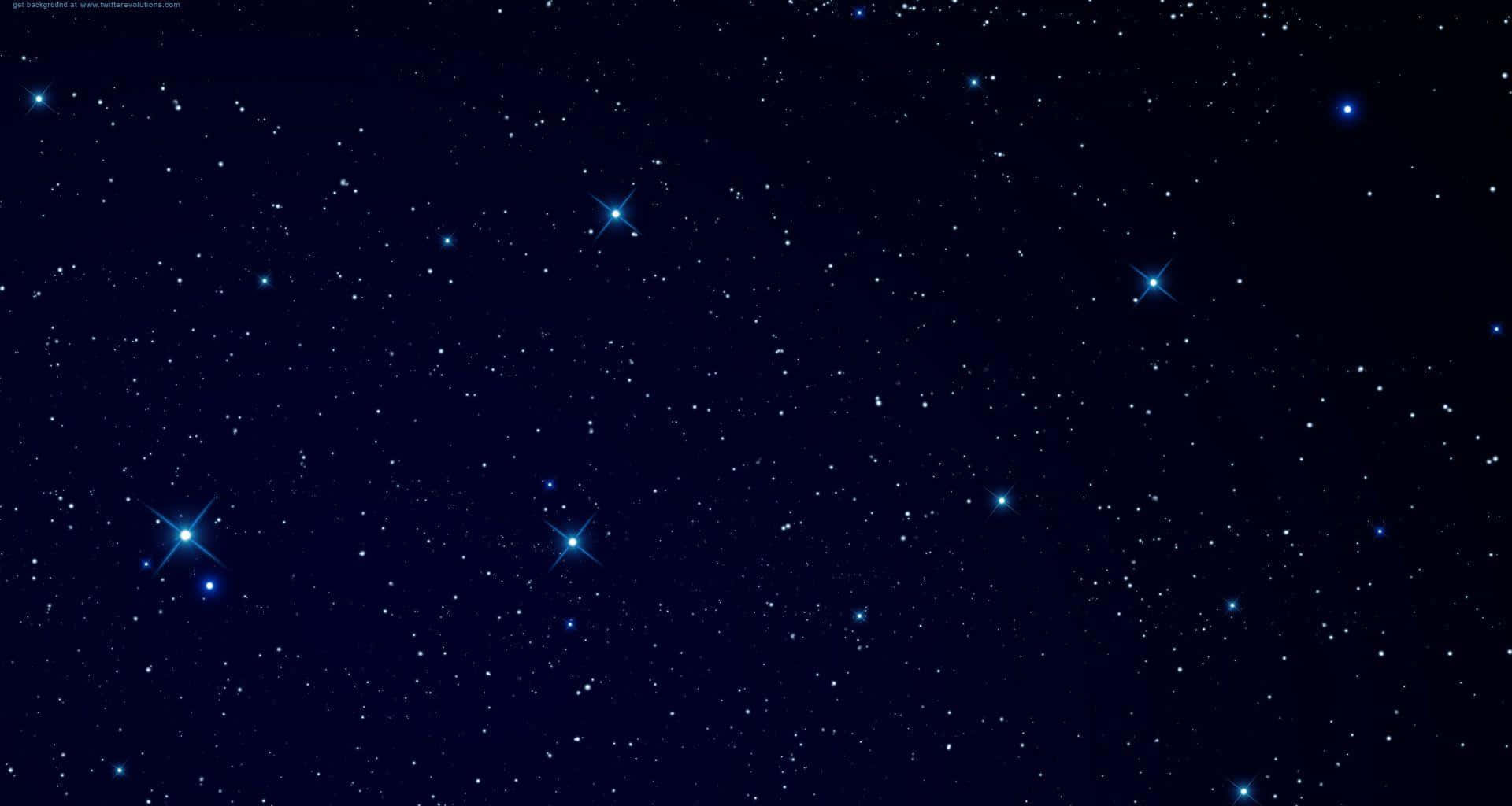 Star Wars Space 桌布 壁紙 — 深藍色夜空佈滿閃爍星星與細微宇宙塵埃，營造出寧靜的天體場景。