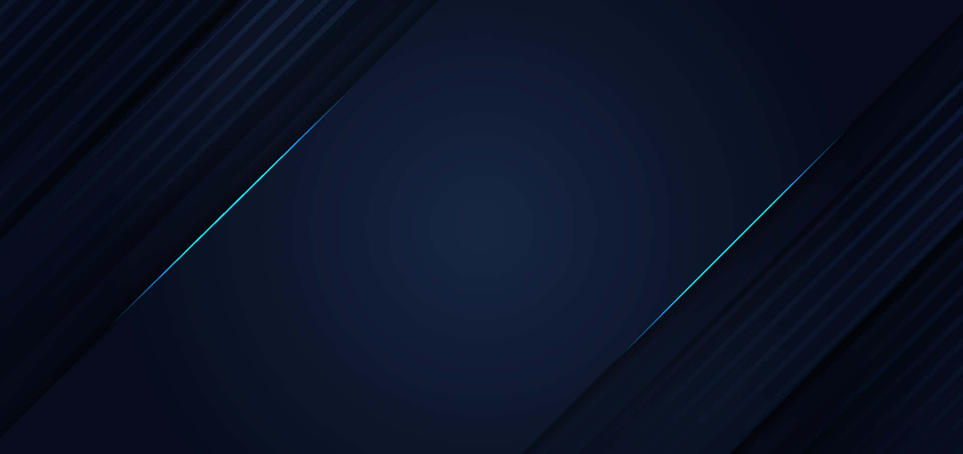 Material Design 桌布 壁紙 — 深藍色抽象背景，帶有對角發光線條，營造出時尚的未來數位圖案。