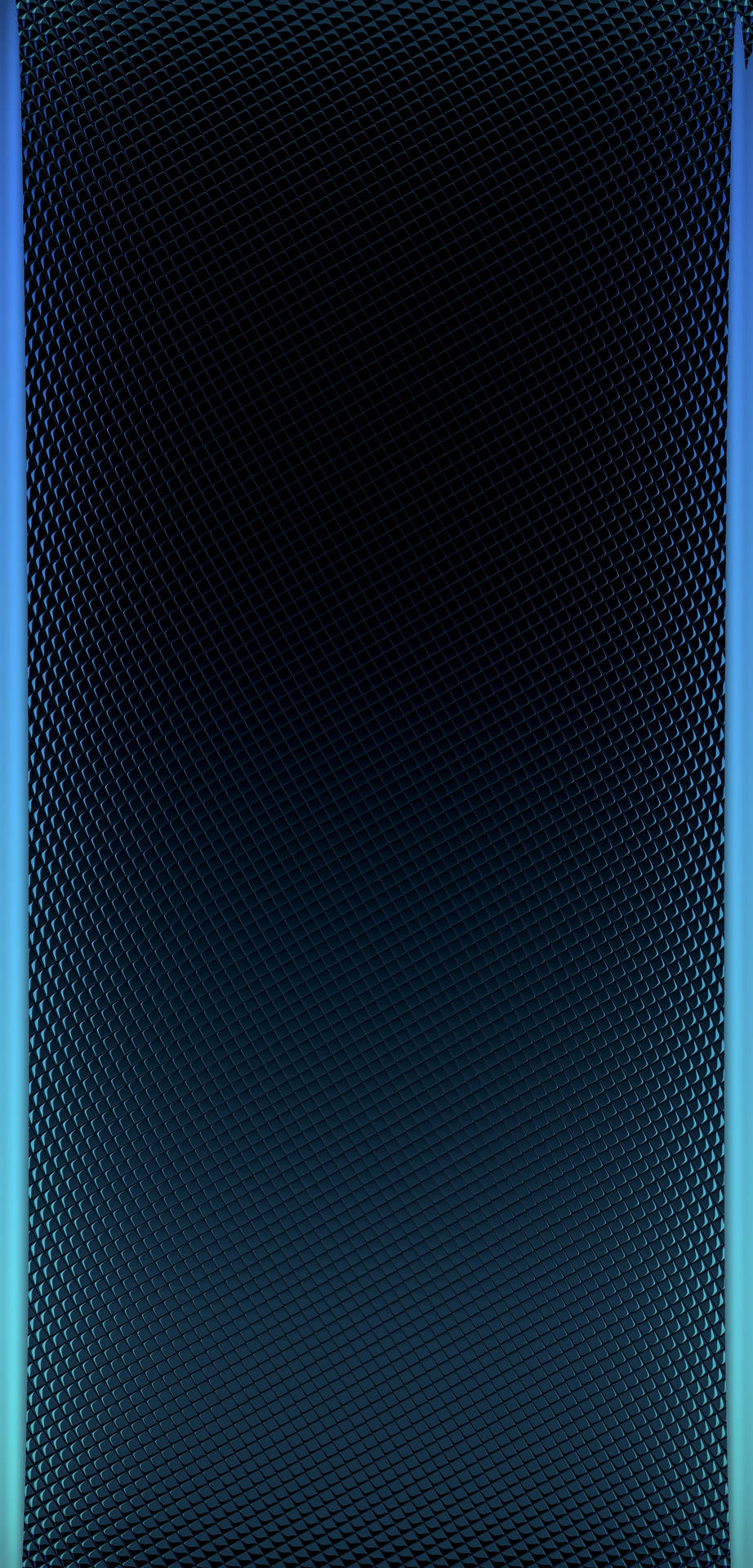 帶有發光垂直青色邊框的深藍色紋理背景。 — Google pixel 壁紙