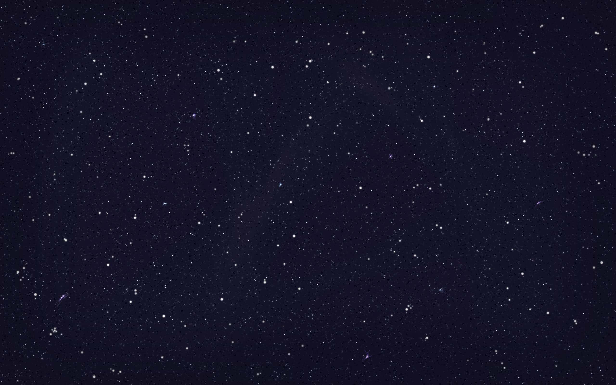 Stars 桌布 壁紙 — 深邃的海軍藍夜空，充滿無數閃爍的星星和微弱的發光星雲。
