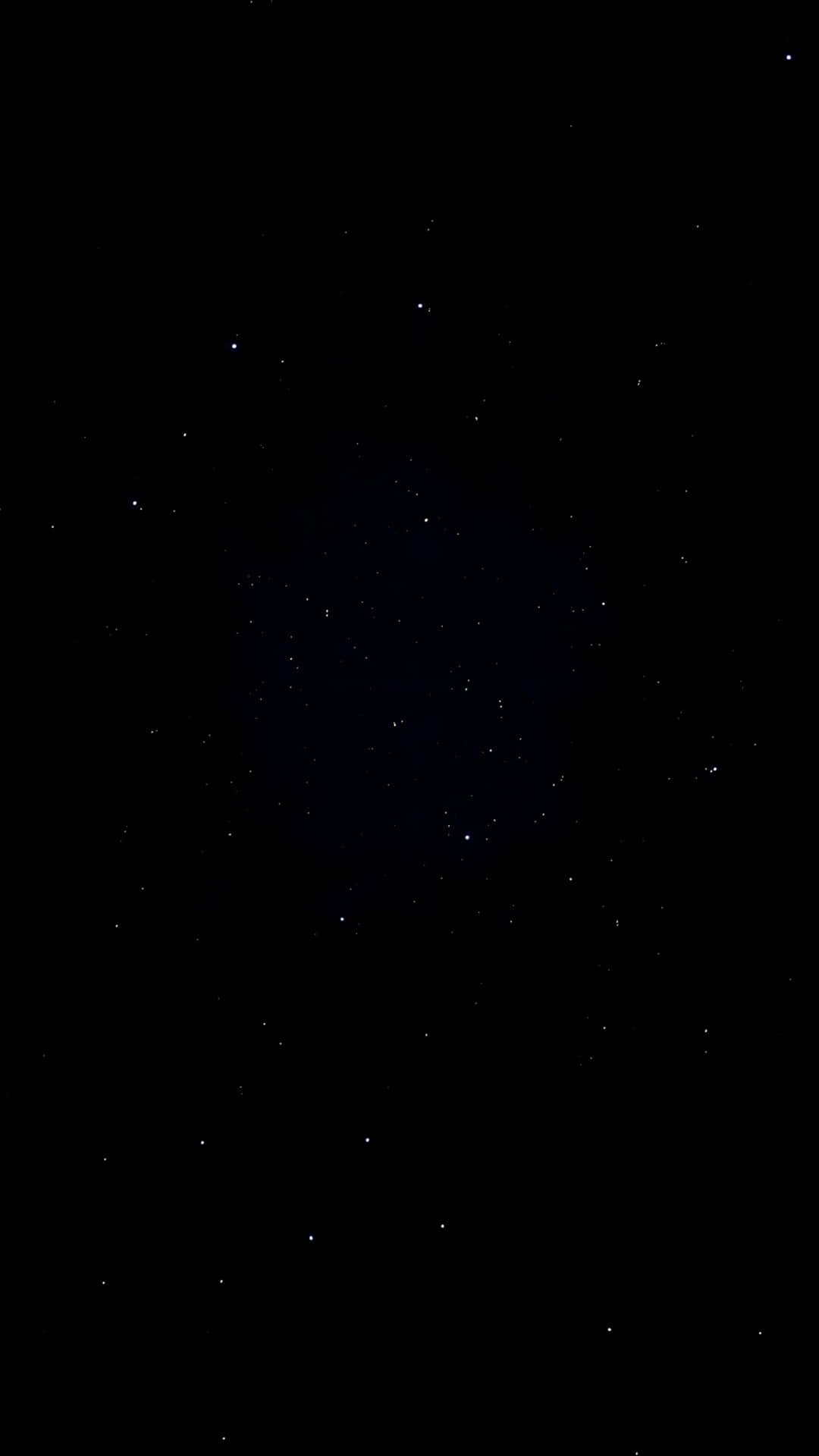 Deep Dark Starry Night Sky Background 壁紙 — 深邃的黑色夜空點綴著無數細小的白色星星，中央有一團微弱的發光星雲。