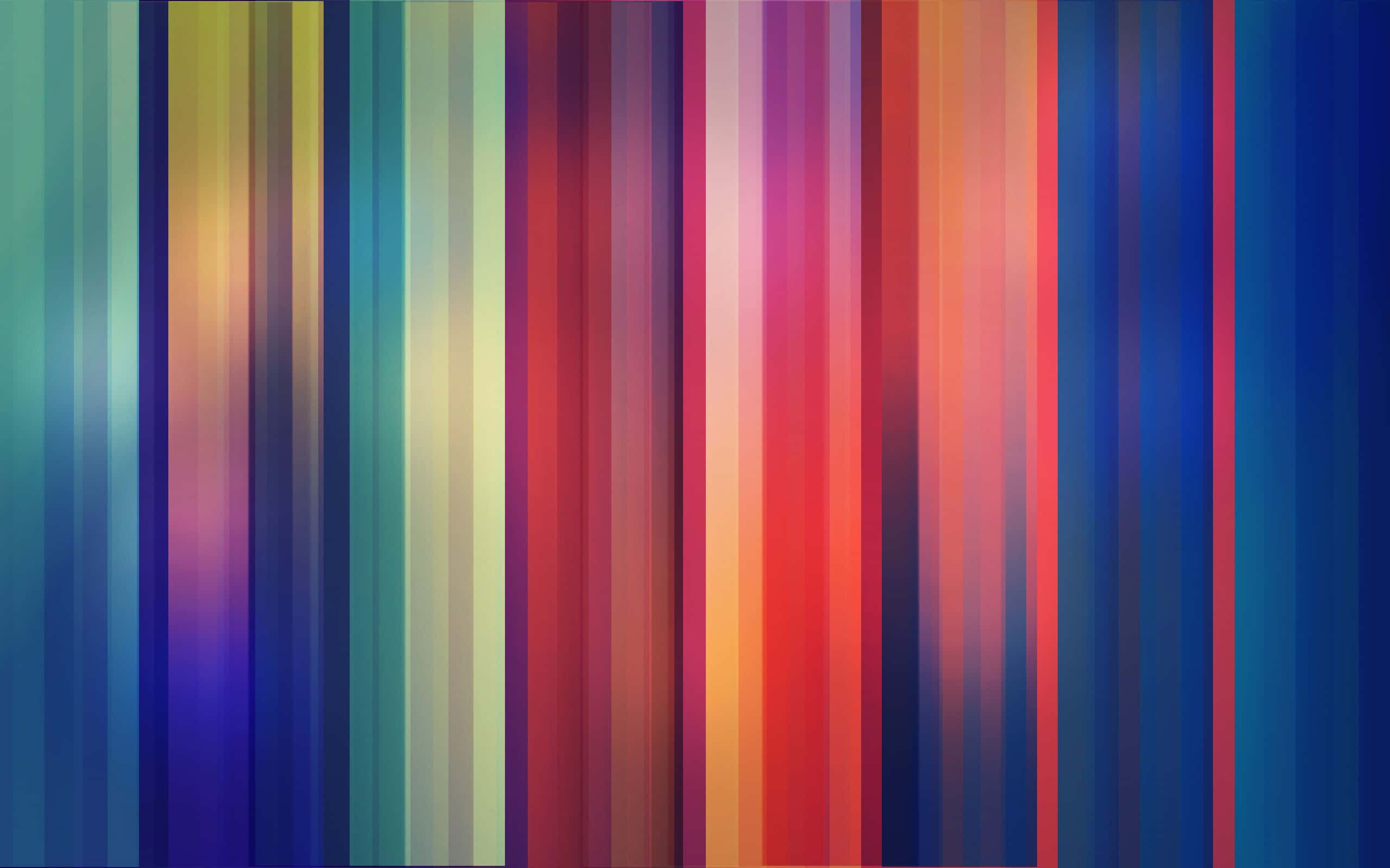 Cute Stripes 桌布 壁紙 — 混合色彩的鮮豔垂直條紋創造出動態的抽象漸變背景。
