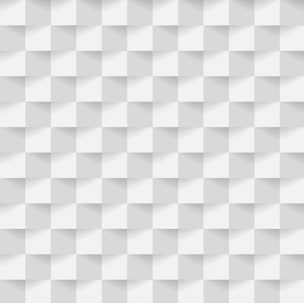 White Square 桌布 壁紙 — 淺灰色和白色方塊的無縫圖案，帶有柔和陰影，營造出微妙的3D效果。