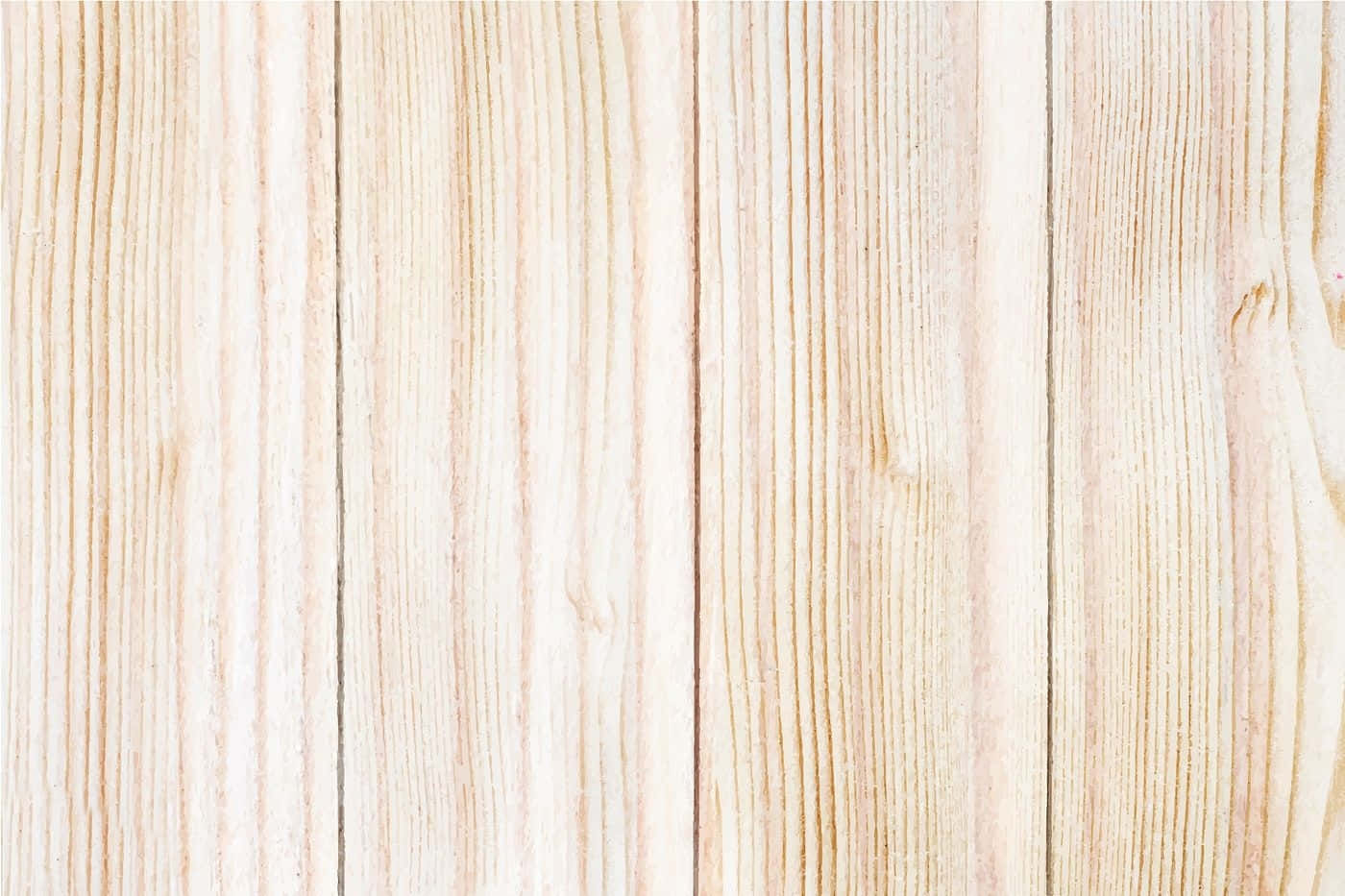 Light Wood 桌布 壁紙 — 淺米色木板特寫，帶有天然木紋圖案和細微的節疤。