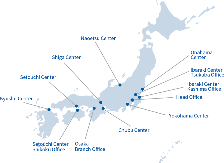 日本 桌布 壁紙 — 淺藍色極簡日本地圖，黑色背景上標有辦公室位置並以線條連接。