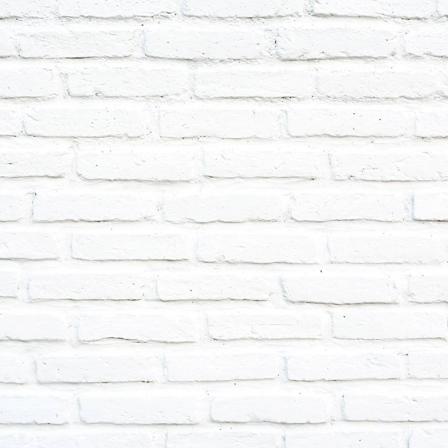 White Brick 桌布 壁紙 — 清潔白色油漆磚牆的特寫，帶有細微紋理和砂漿線。