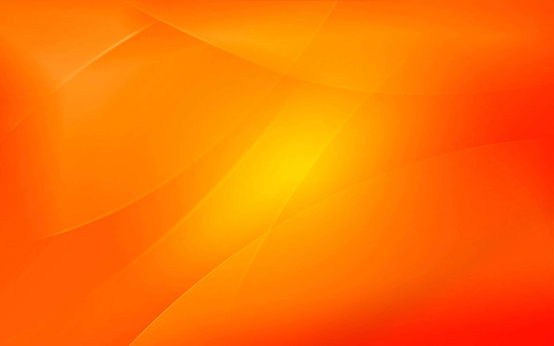 Cool Orange 桌布 壁紙 — 溫暖橙色和黃色的鮮豔抽象漸變，柔和流暢的線條營造出光芒四射的發光效果。