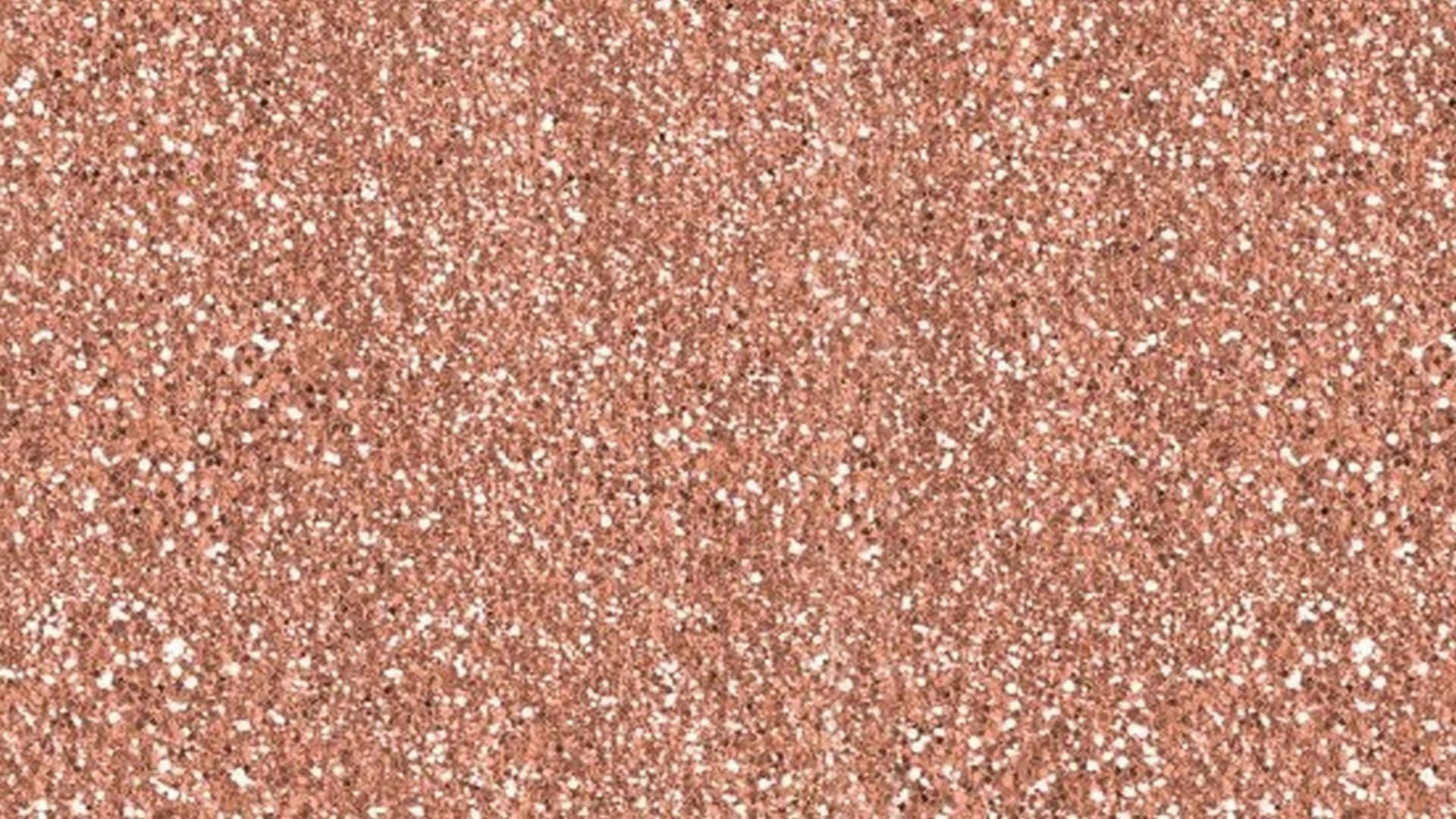 Glitter Rose Gold 桌布 壁紙 — 溫暖玫瑰金背景上帶有白色斑點散落的紋理表面特寫。