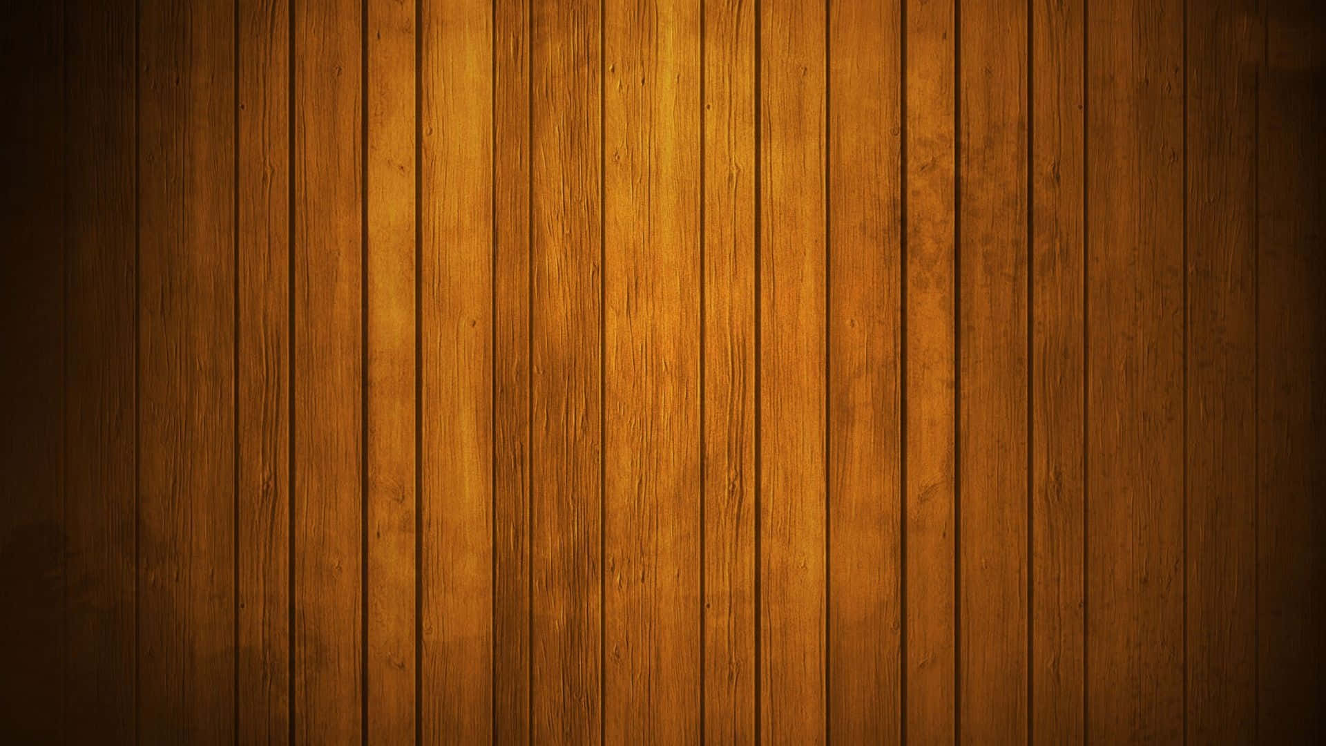 Wooden 桌布 壁紙 — 溫暖金色垂直木板，帶有豐富的木紋紋理和柔和漸變燈光。