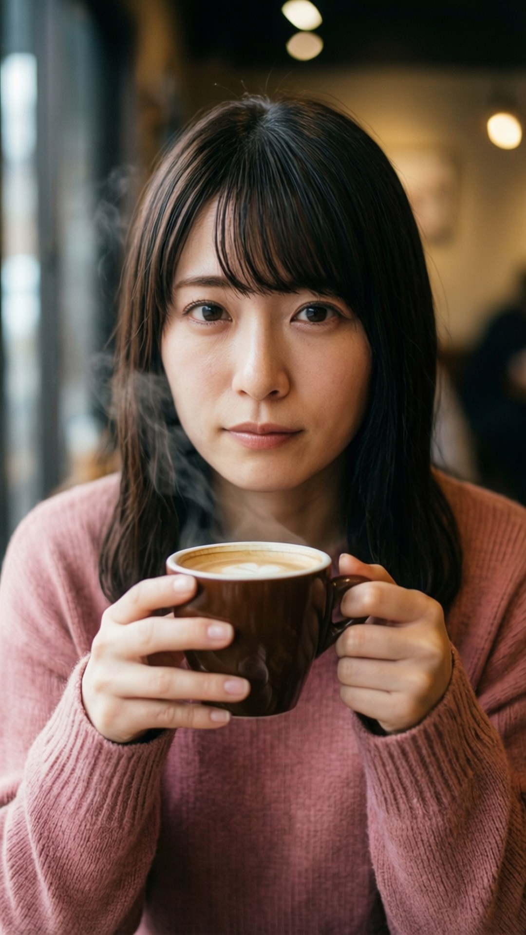 溫馨咖啡廳的小麻衣 壁紙