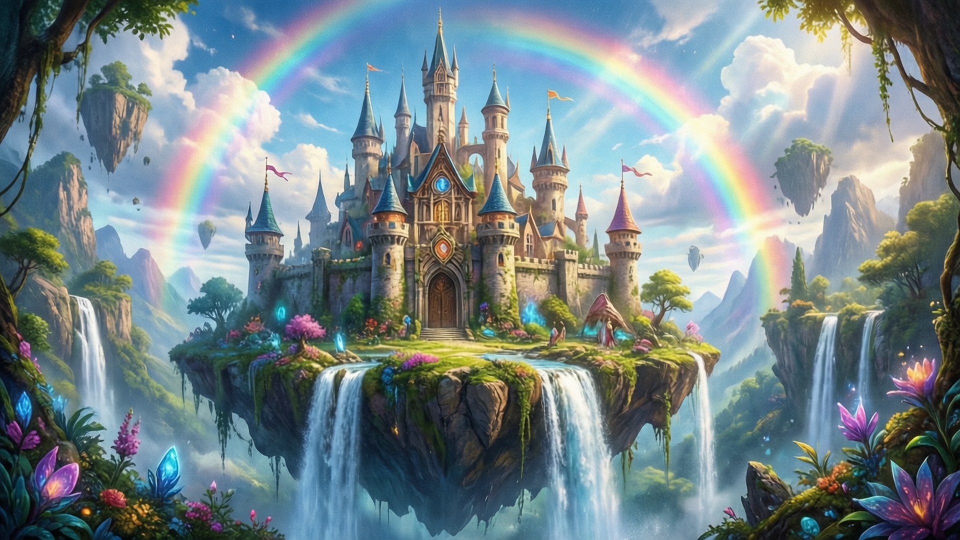 漂浮城堡之夢 壁紙