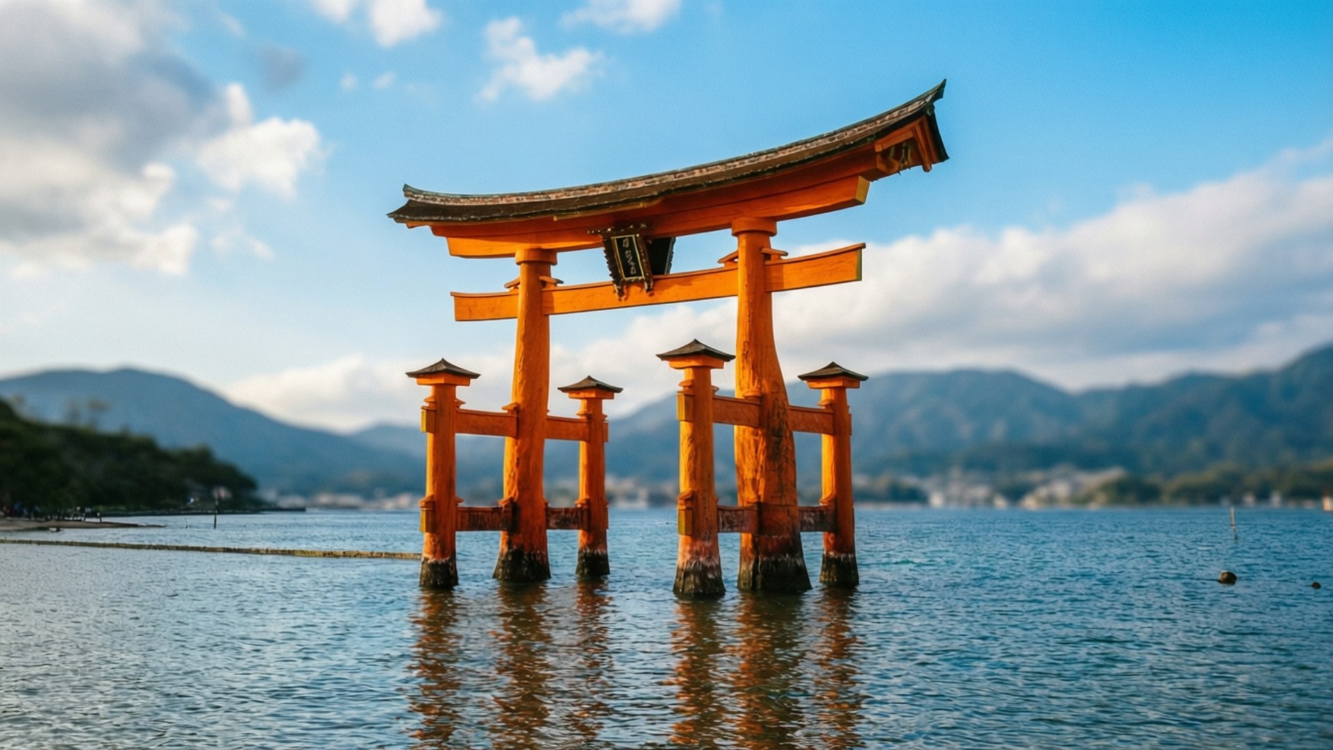 漂浮的鳥居 壁紙