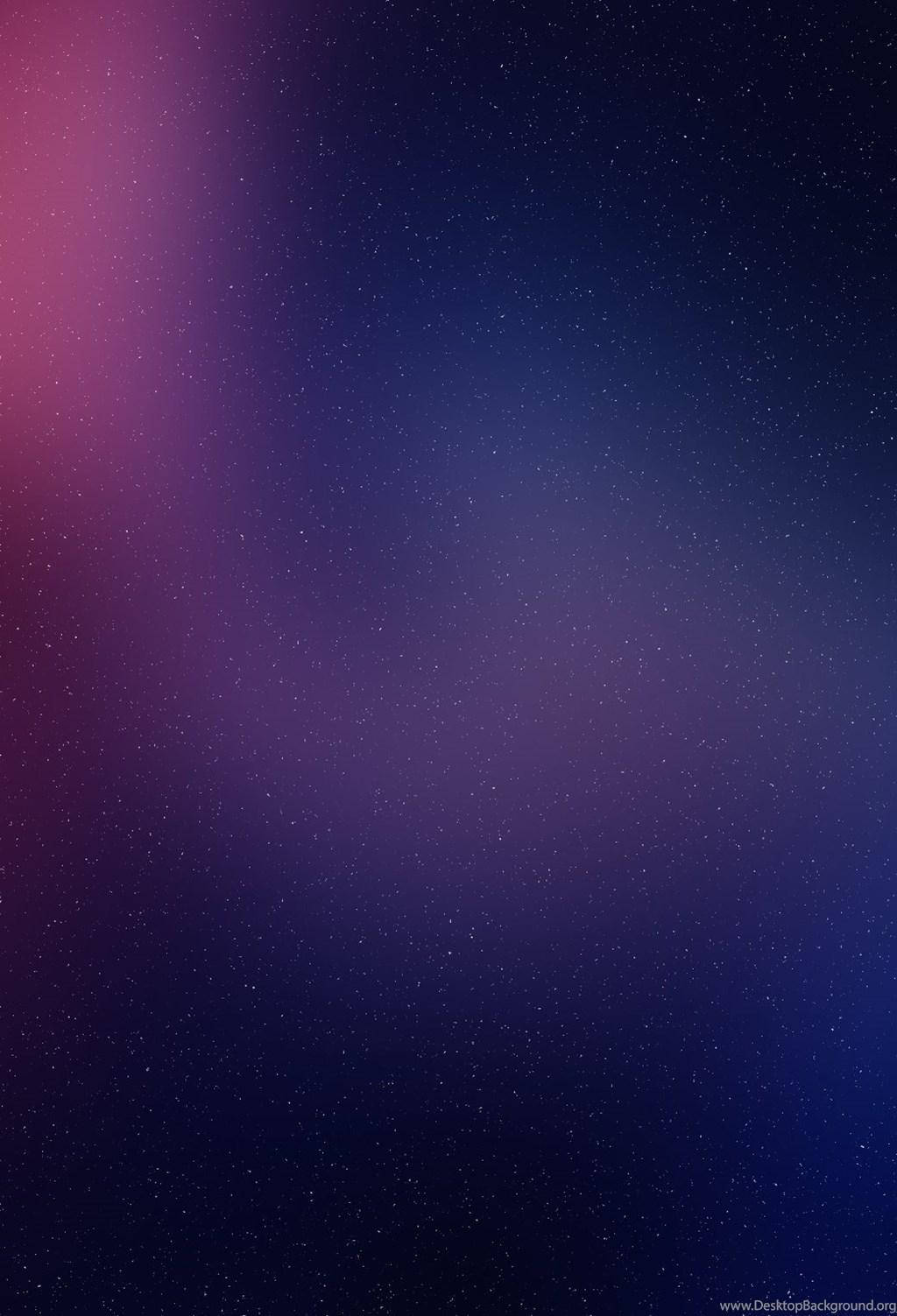 Gradient 桌布 壁紙 — 漸變夜空由深藍色過渡到洋紅色，散落的星星營造出寧靜的宇宙背景。