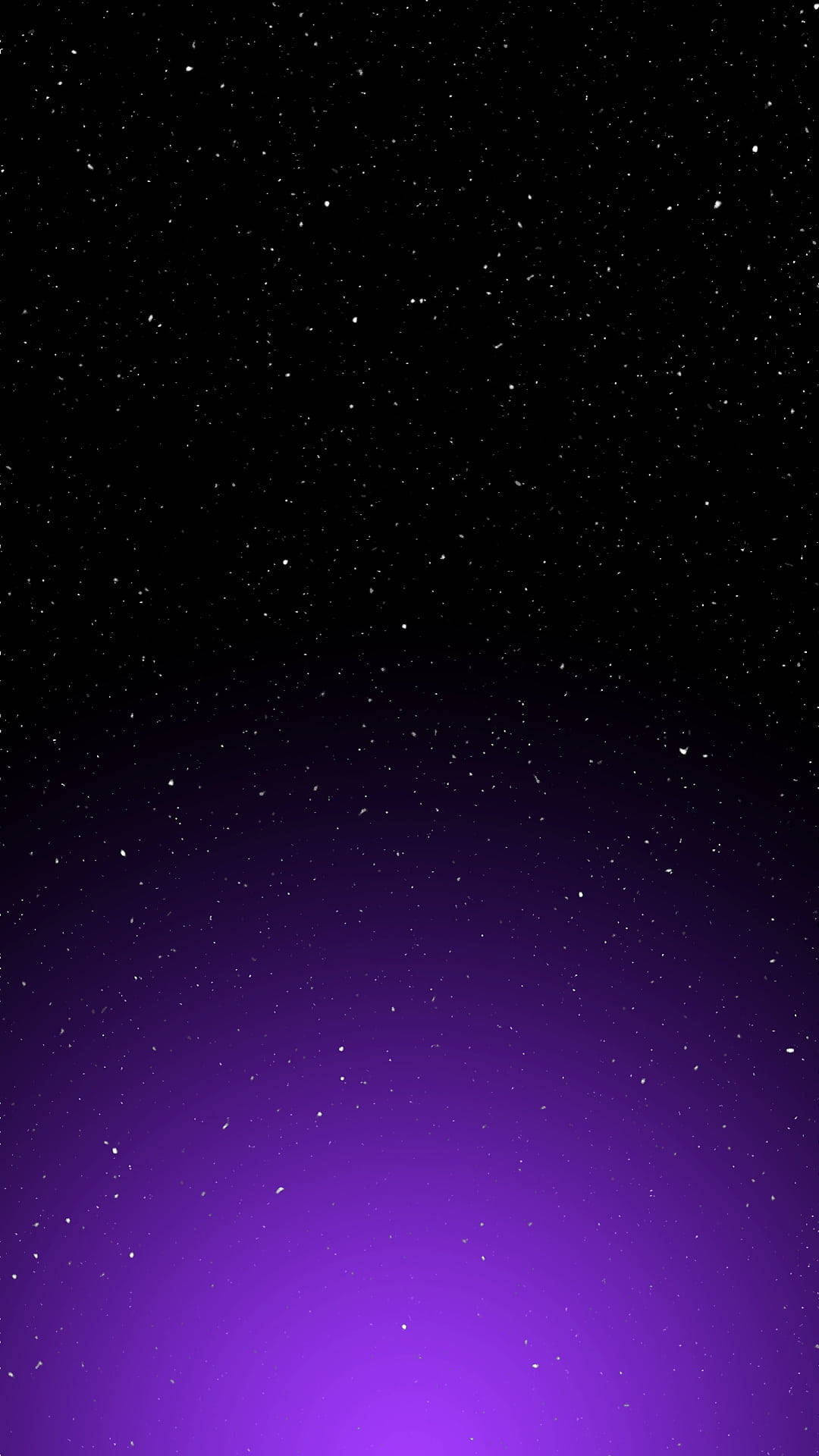 Black And Purple Phone 桌布 壁紙 — 漸變夜空由深黑色過渡到充滿活力的紫色，點綴著無數閃爍的星星。