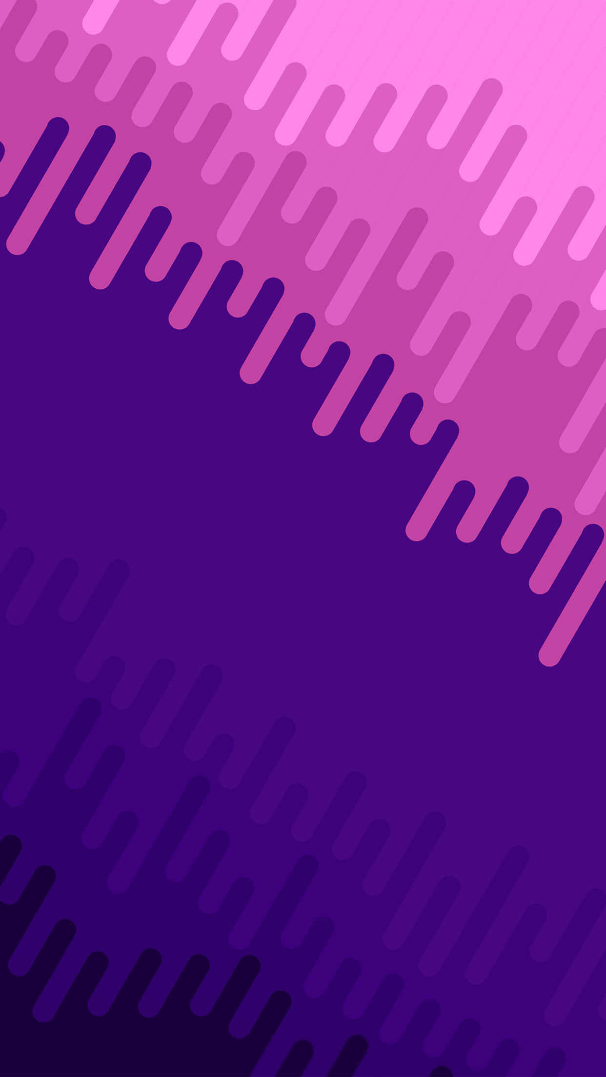 Minimalist Purple 桌布 壁紙 — 漸變紫色背景，帶有不同深淺的對角滴落線條圖案。