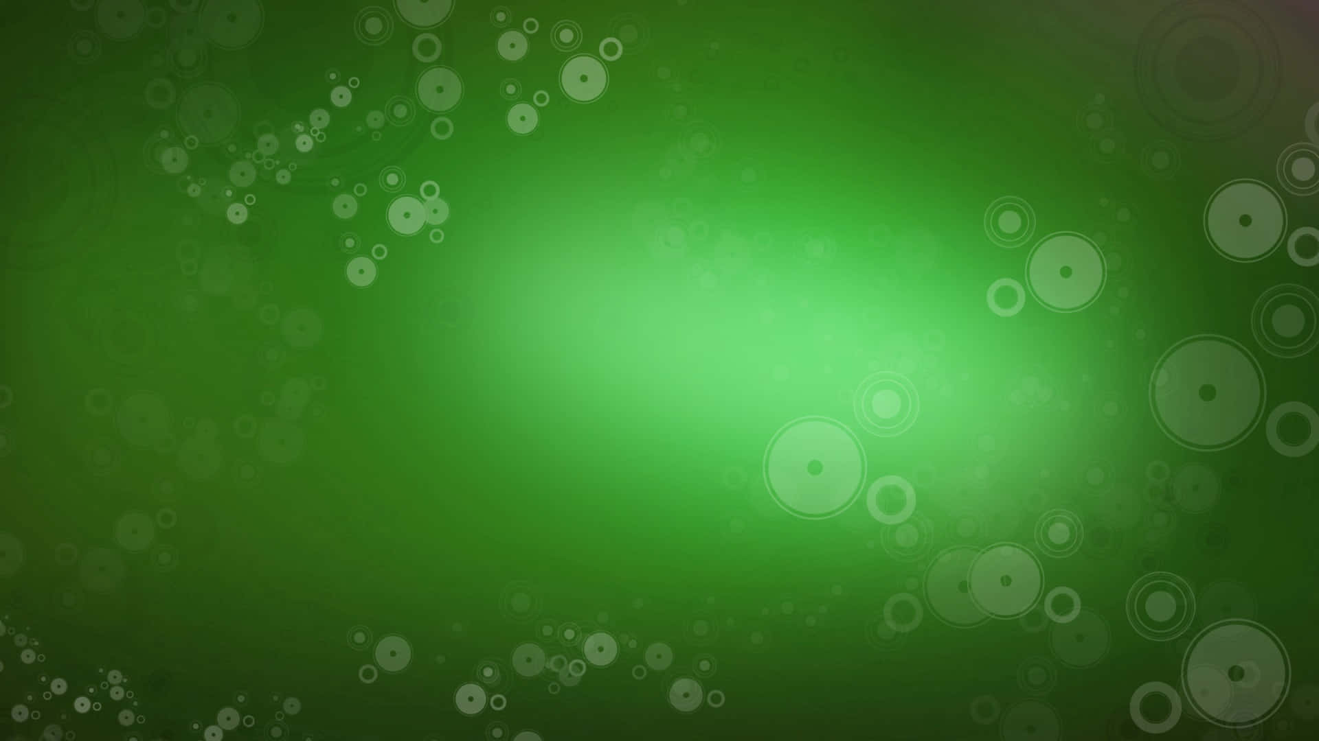 Xbox 桌布 壁紙 — 漸變綠色背景，帶有柔和發光的圓圈漂浮在畫面中。