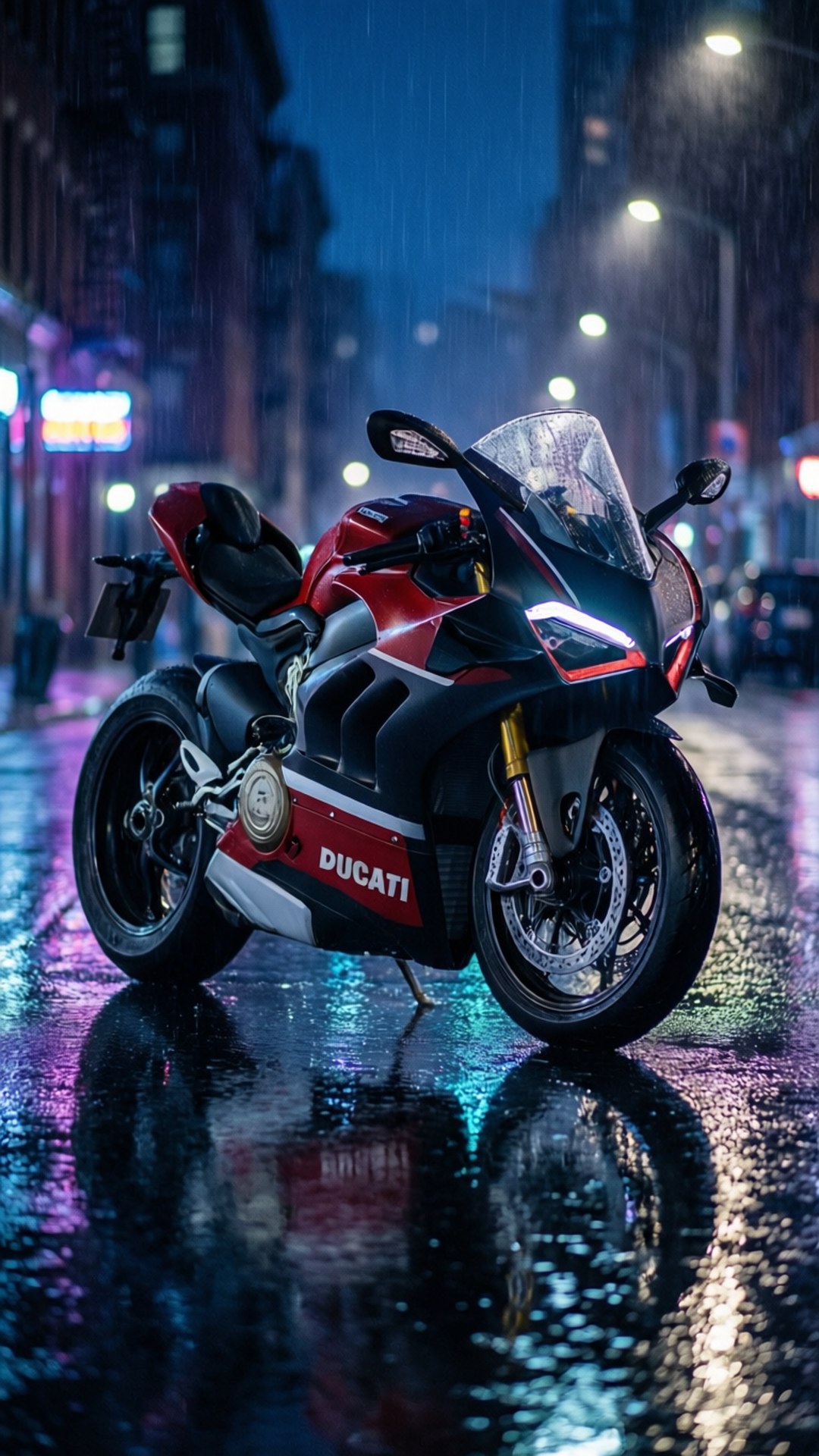 濕潤的Panigale 壁紙