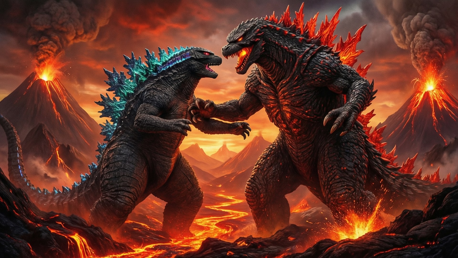 火山對決 壁紙