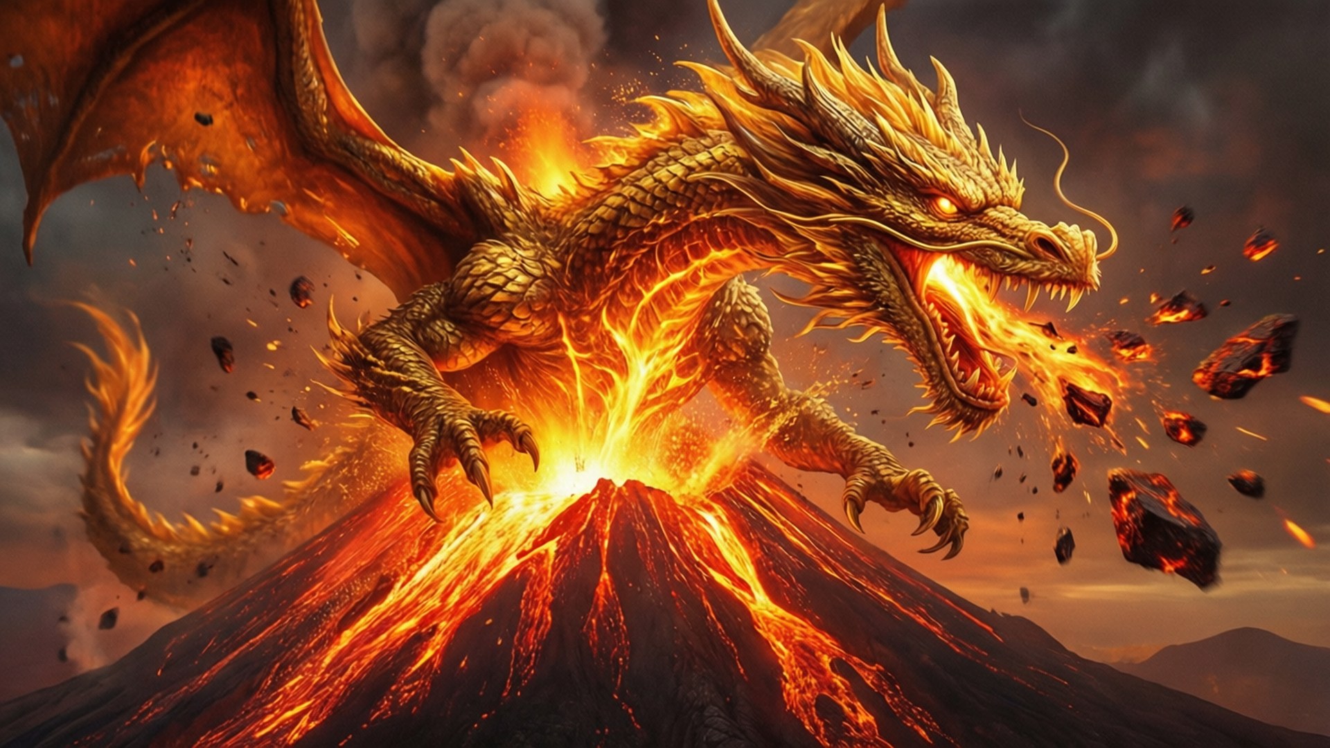 火山爆發 壁紙