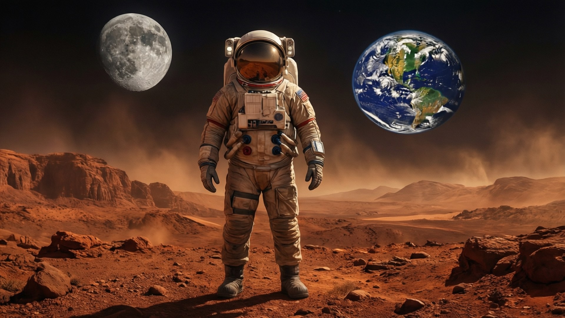 火星登陸景觀 壁紙