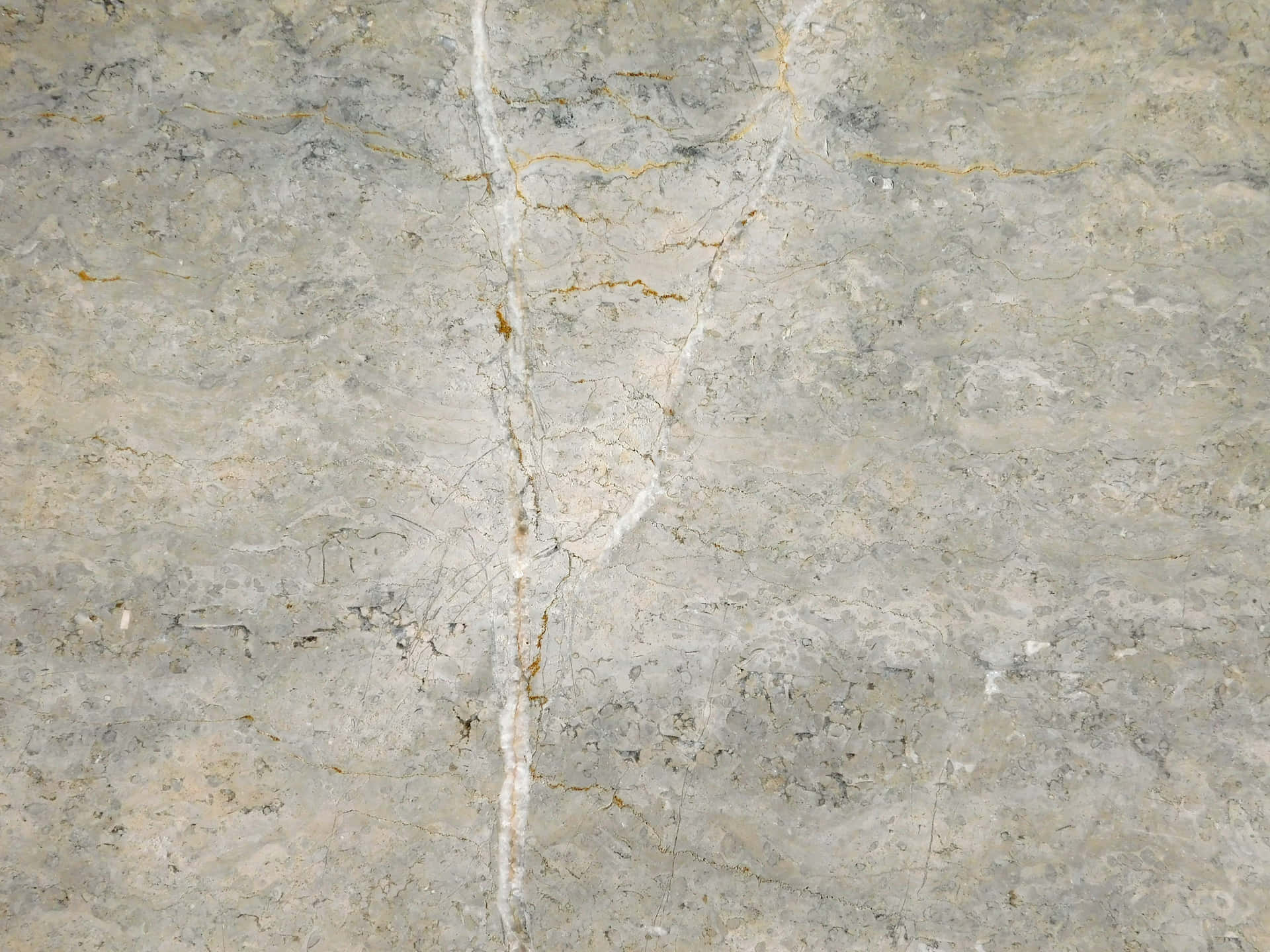 Stone texture 壁紙 — 灰色大理石表面的特寫，白色和金色的紋理穿過其紋理圖案。