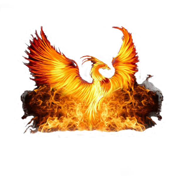 烈焰鳳凰藝術畫作 壁紙