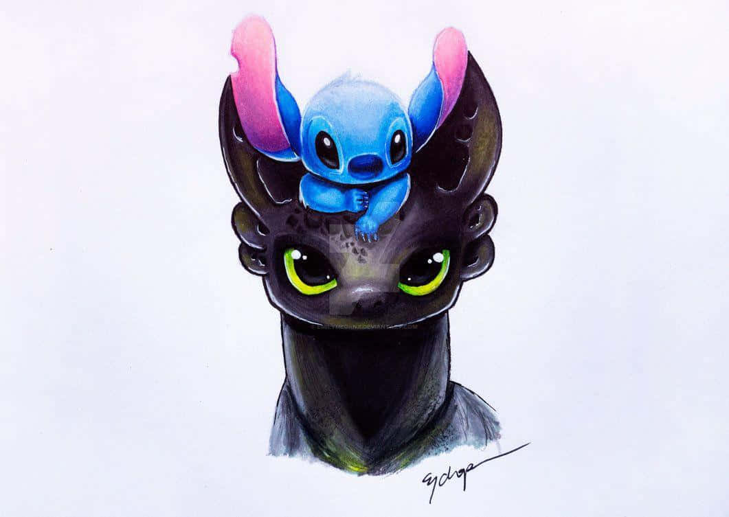 無牙仔與史迪奇 — Stitch 壁紙