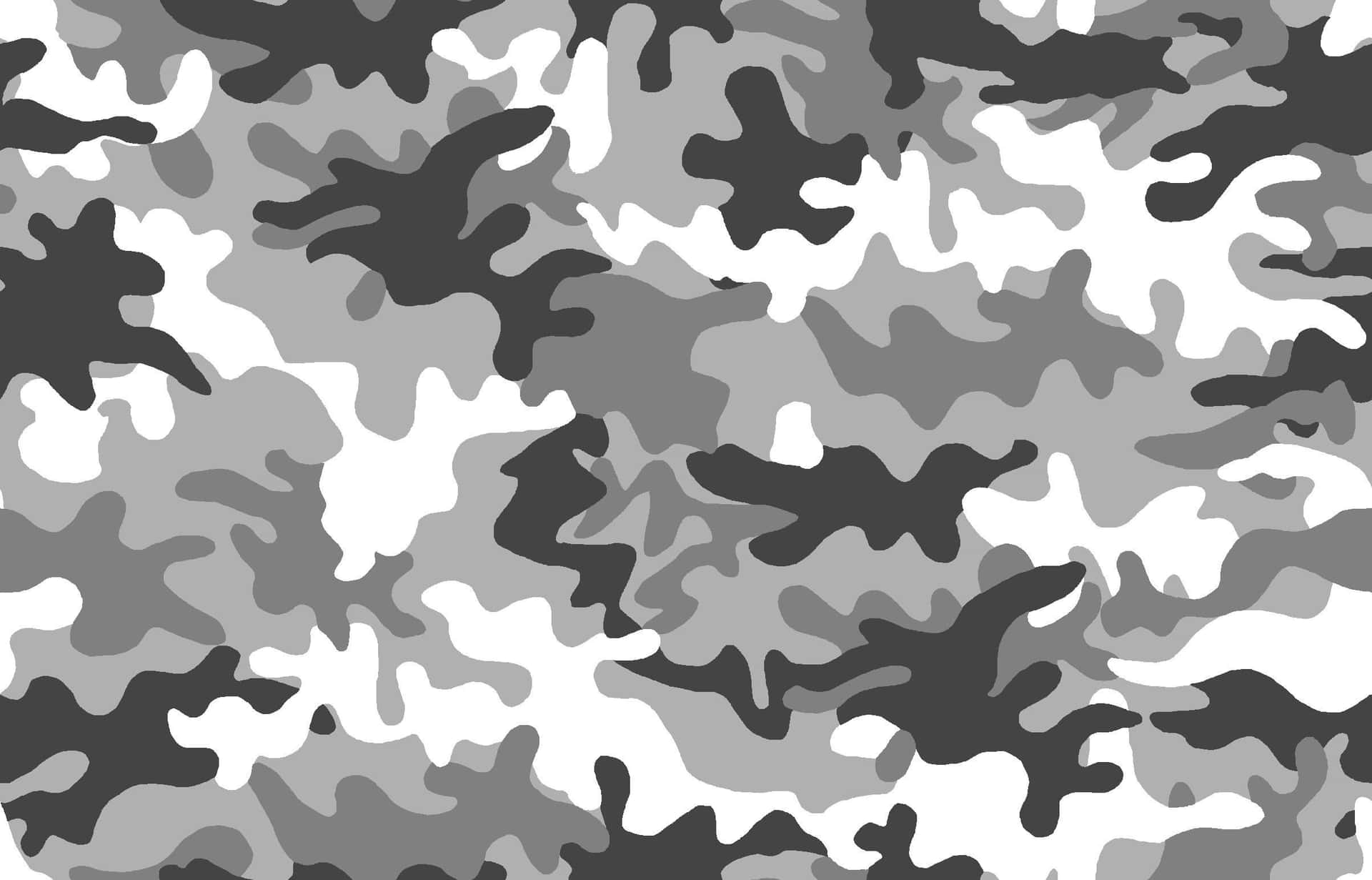 灰色和白色迷彩圖案，適用於軍事或戰術用途。 — 迷彩動態 壁紙