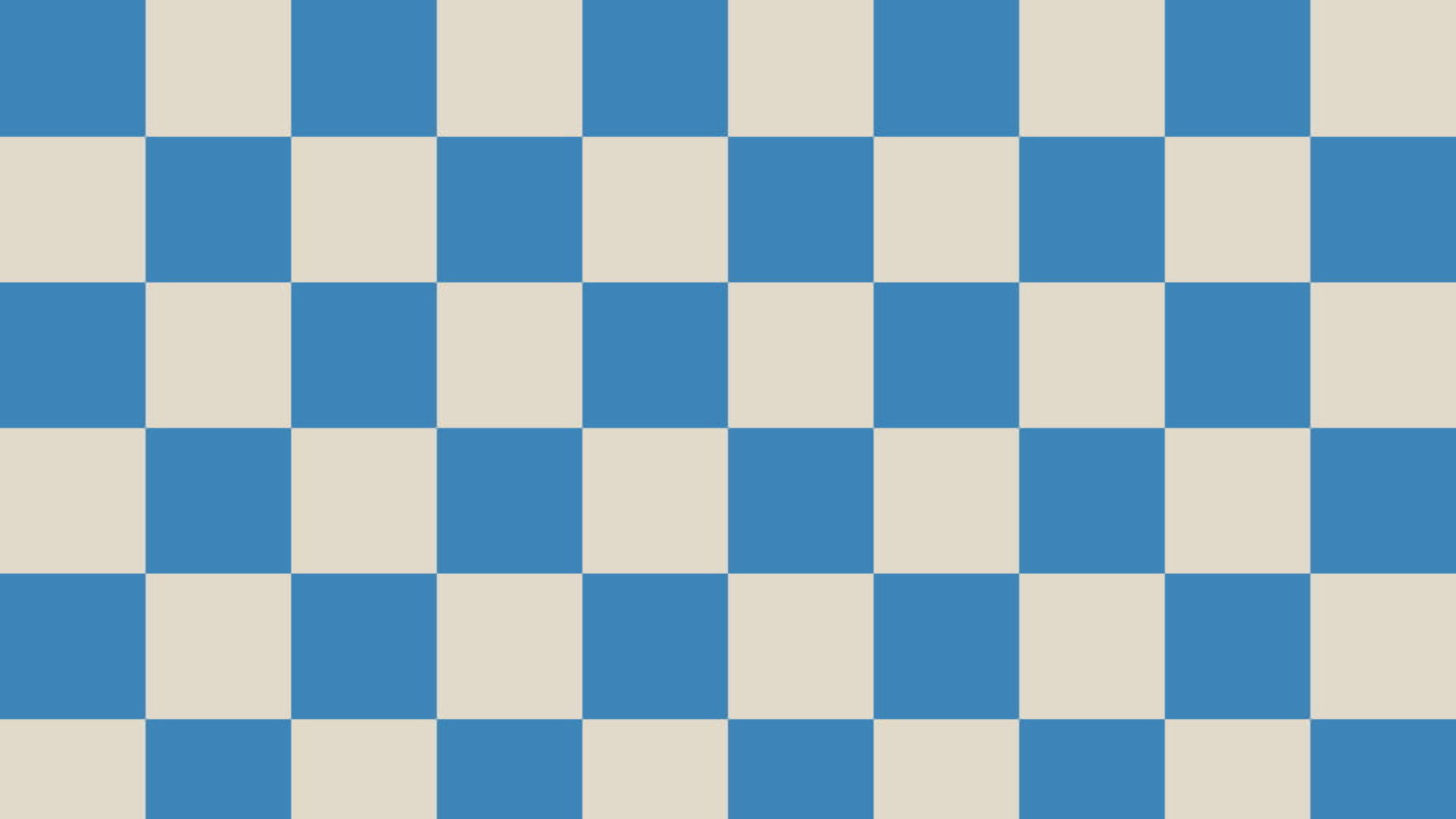Checkered 桌布 壁紙 — 無縫的藍色和米色棋盤圖案以完美的幾何對稱填滿整個畫面。