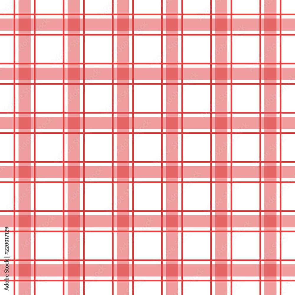 Red Checkered 桌布 壁紙 — 無縫紅白格子圖案，橫向和垂直線條交錯，形成經典格子設計。