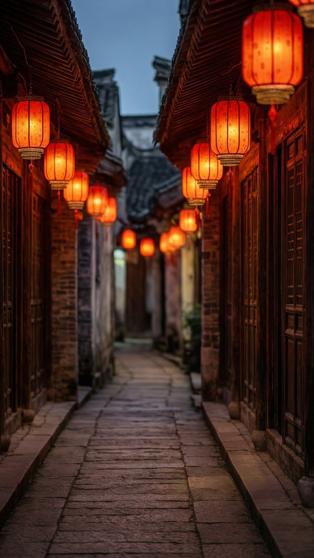 燈籠小巷 壁紙
