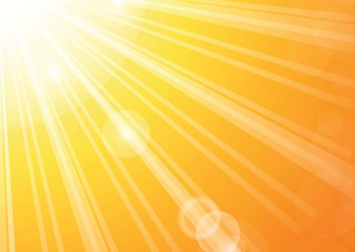 Rays 桌布 壁紙 — 燦爛的陽光從左上角迸發，呈現鮮豔的黃色和橙色色調，帶有柔和的鏡頭光暈。