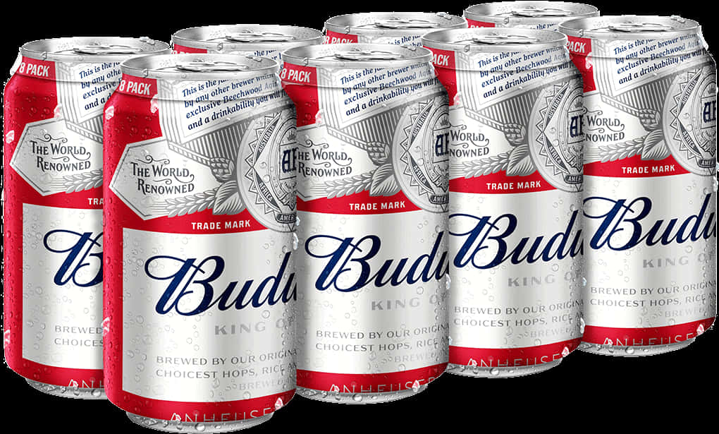 Beer 桌布 壁紙 — 特寫鏡頭：冰凍百威啤酒罐上的冷凝水珠，緊密排列在黑色背景前。