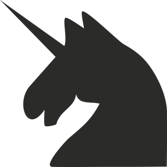 獨角獸剪影側面 壁紙