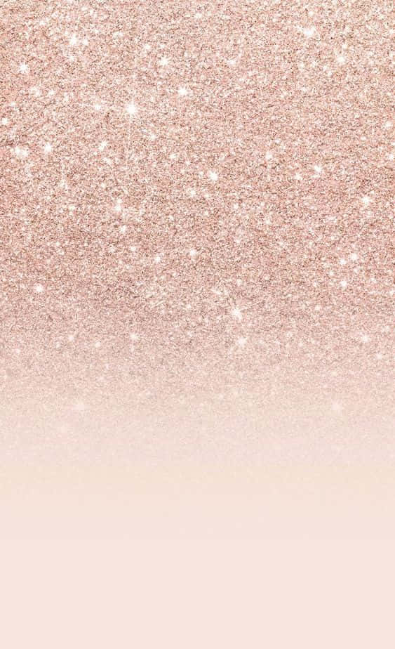 Rose Gold Color 桌布 壁紙 — 玫瑰金閃粉的柔和漸變褪成淡奶油色，營造出閃亮優雅的背景。