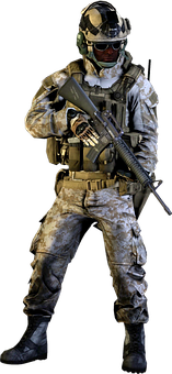 現代士兵迷彩裝備 壁紙