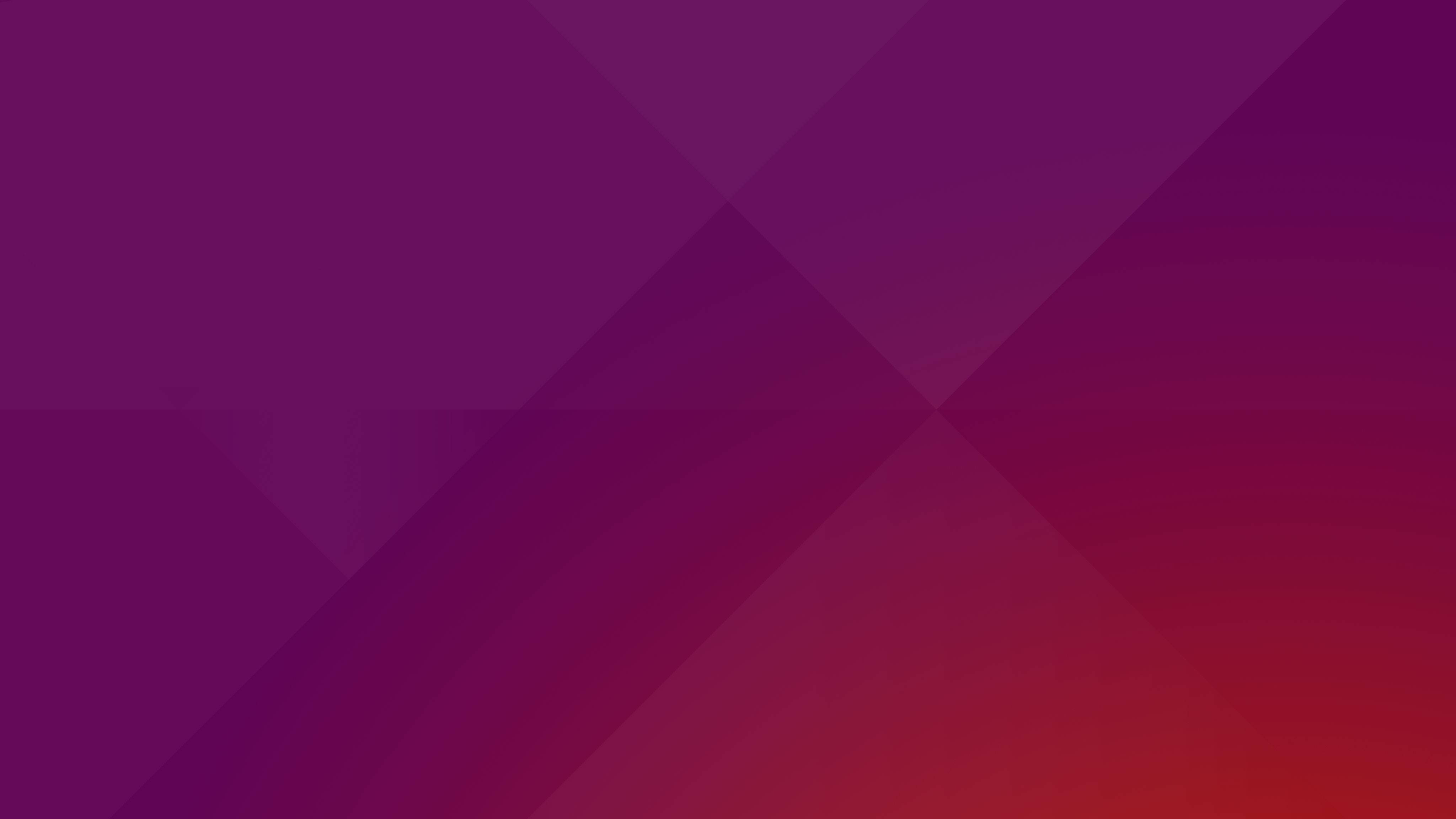 ubuntu 桌布 壁紙 — 現代抽象壁紙，帶有深紫色和鮮紅色漸變的重疊幾何形狀。