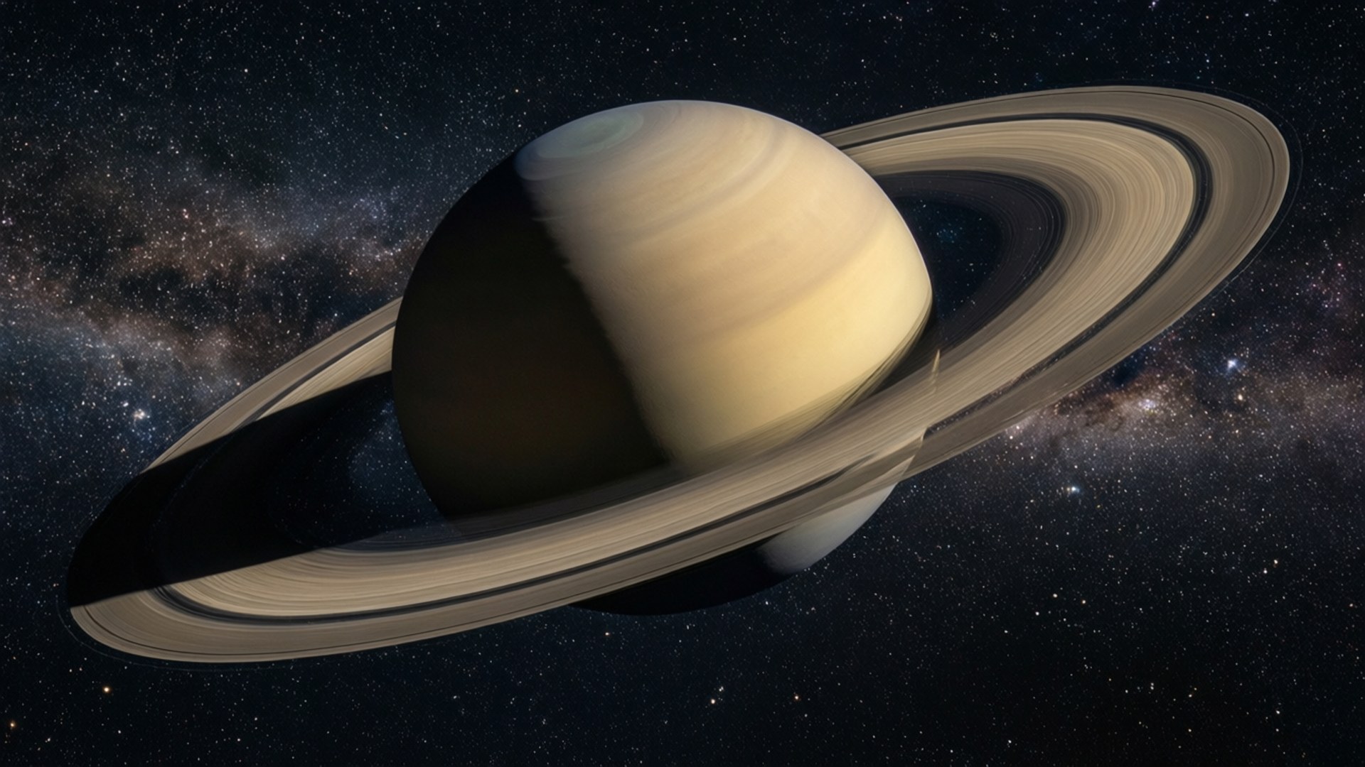 環狀行星景觀 壁紙
