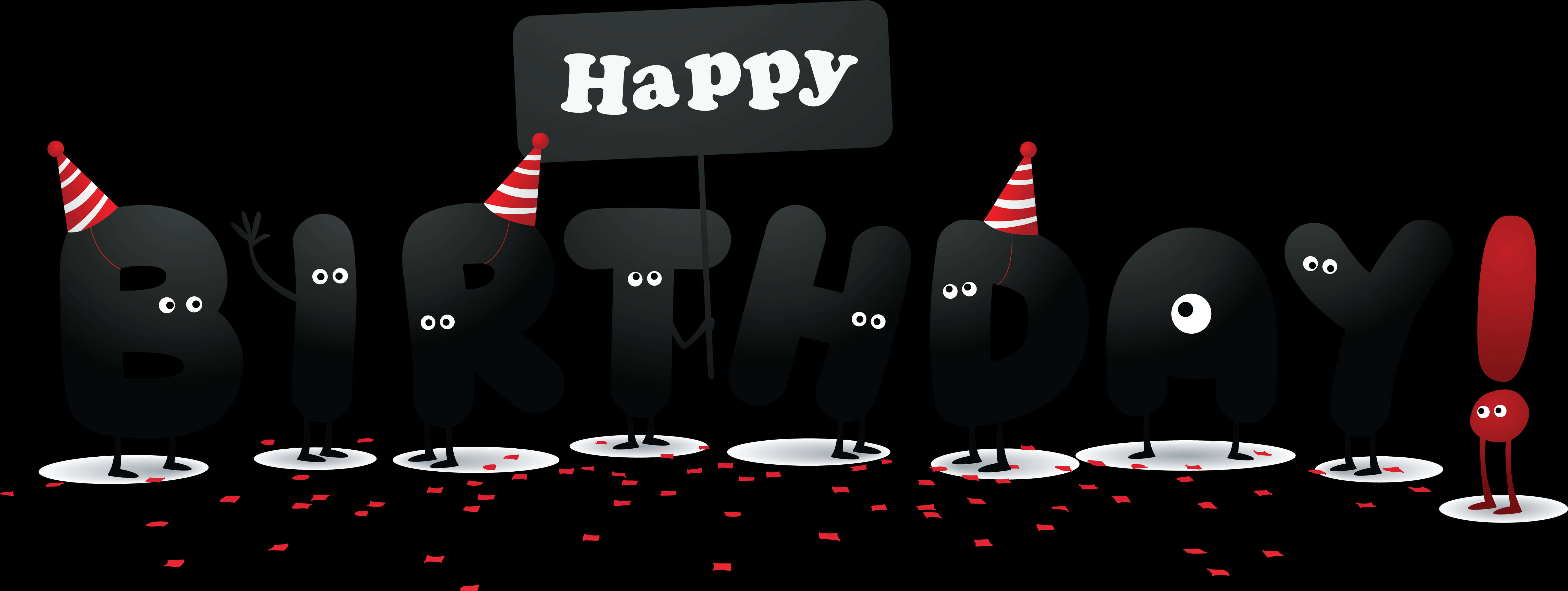 生日祝福卡通角色慶祝 壁紙