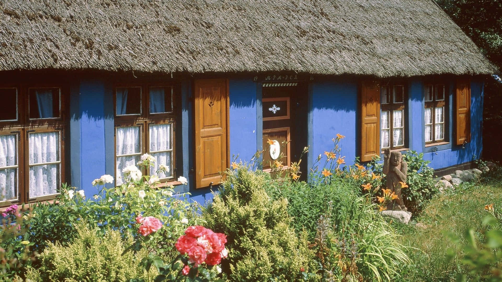田園小屋背景 壁紙