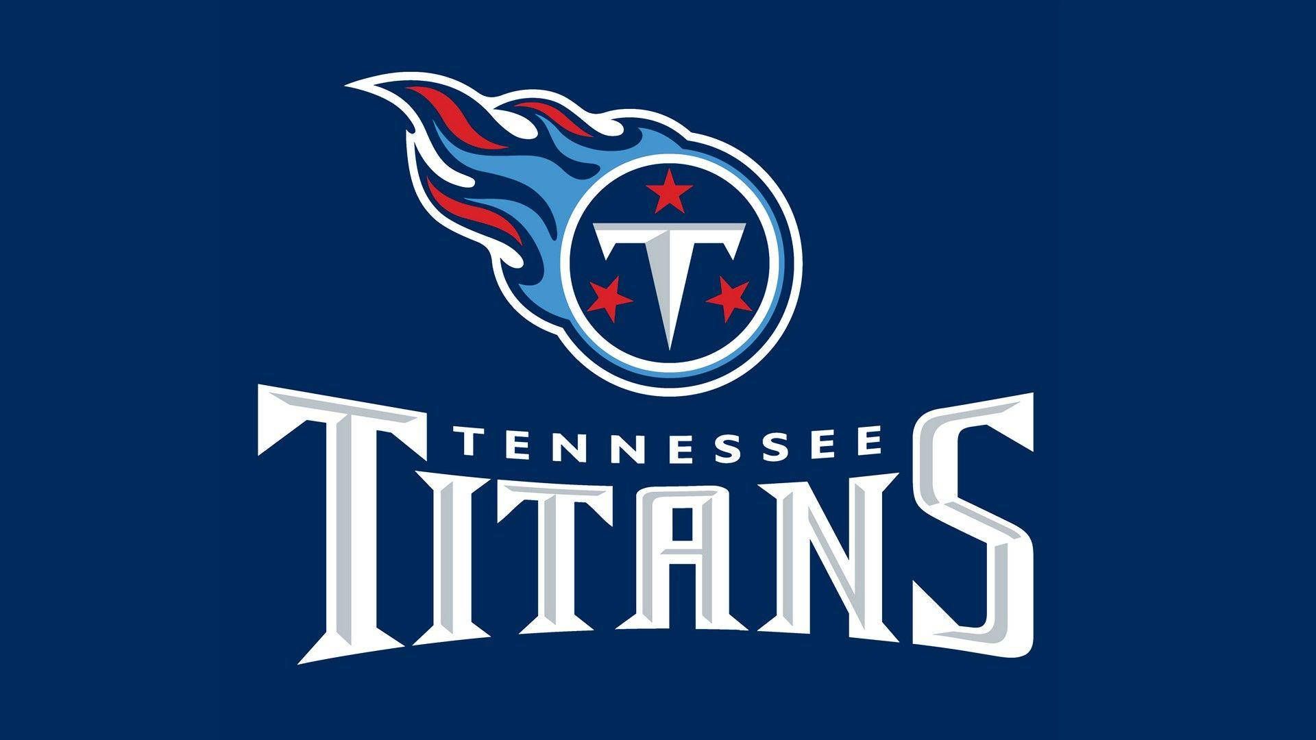 Tennessee 桌布 壁紙 — 田納西泰坦隊標誌，藍色、紅色和白色徽章位於純海軍藍背景上。